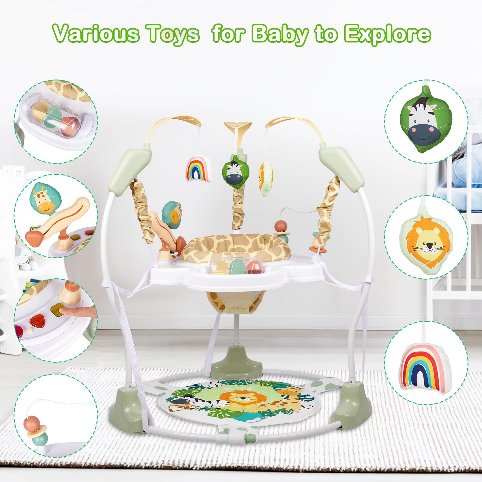 3-in-1 Baby Activity Center with Music and Lights