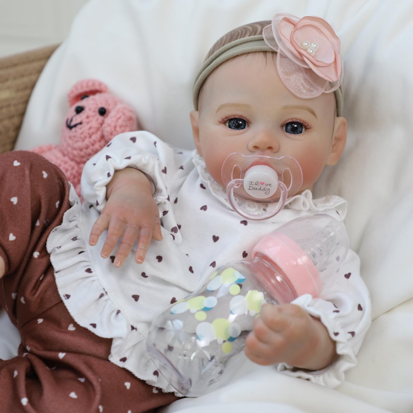 Lifelike Reborn Baby Dolls - 18 Inch Realistic Newborn Baby Dolls Girl, Real Life Baby Dolls