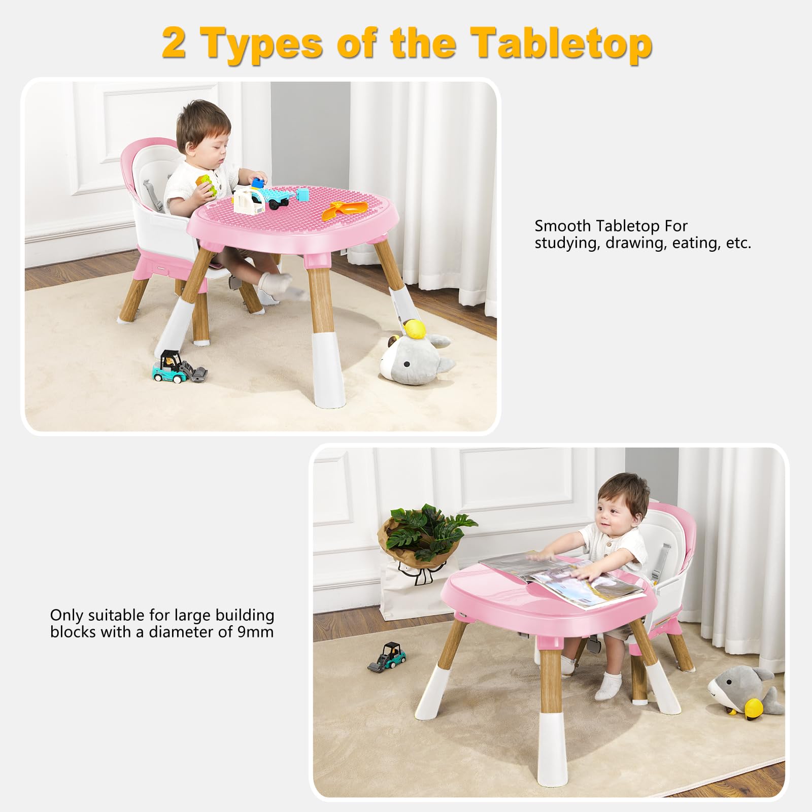 15-in-1 Convertible High Chair for Babies and Toddlers