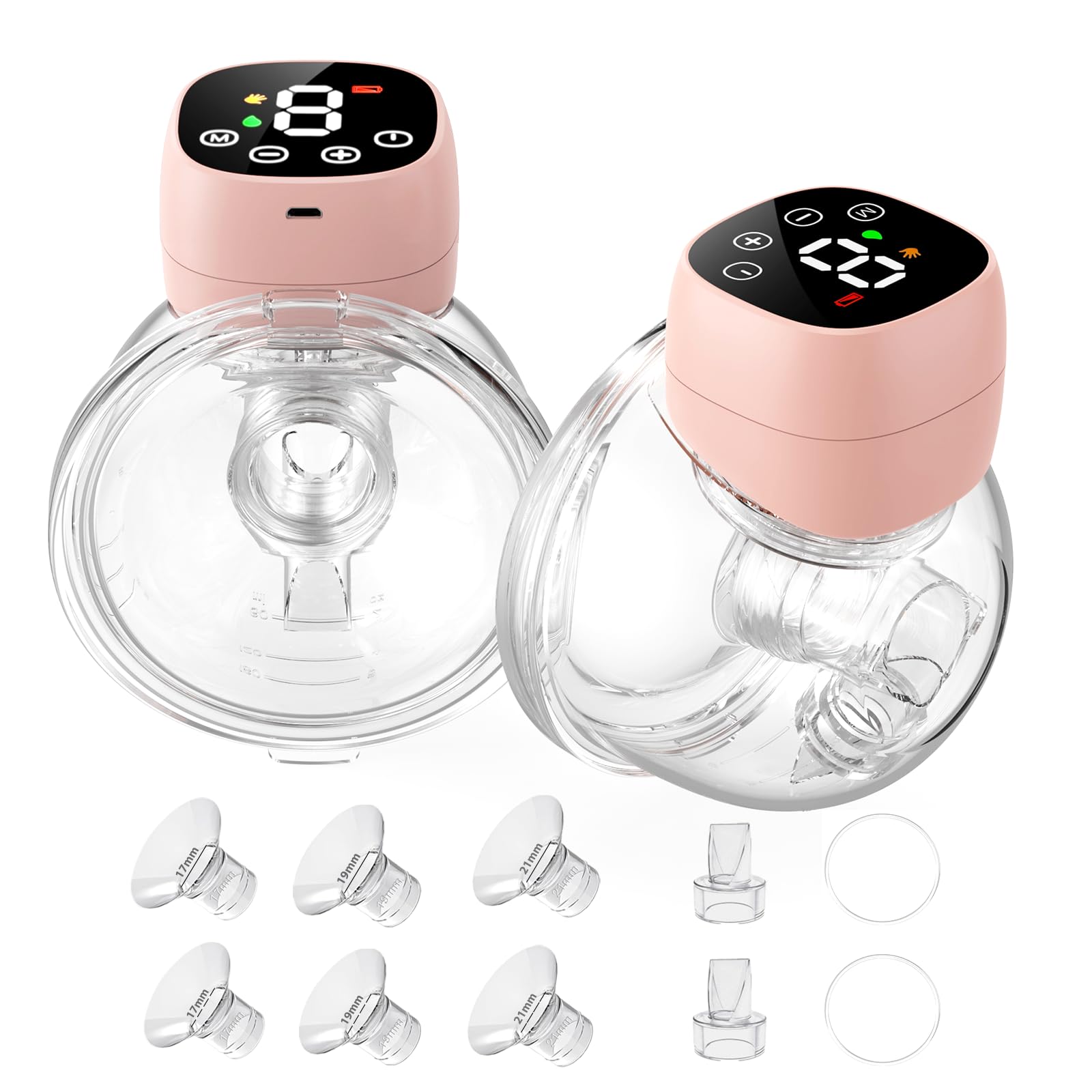 Hands Free Breast Pump, Wearable Breastfeeding Pump 3 Modes & 9 Levels