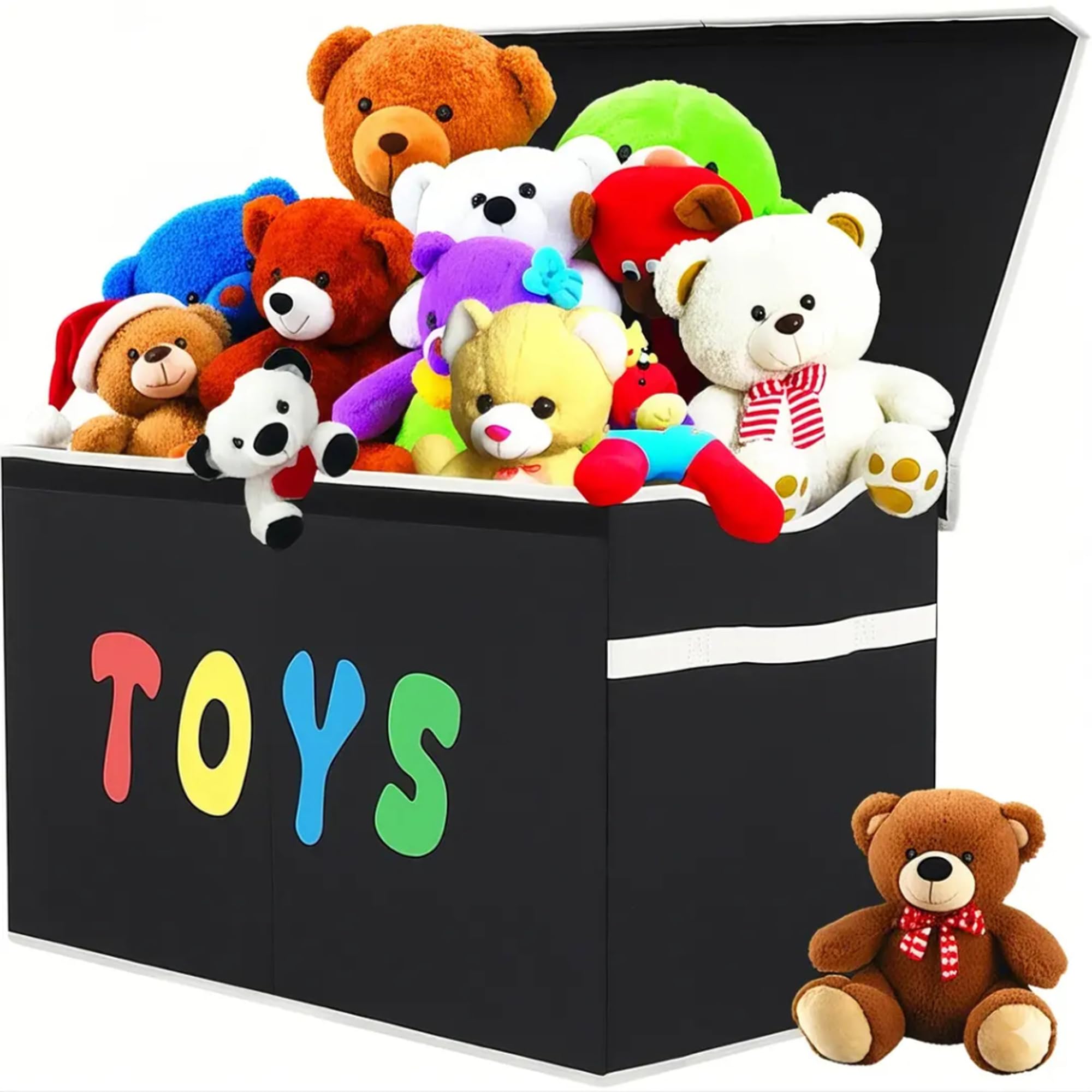 Toy Box Chest, Collapsible Sturdy Storage Bins with Lids