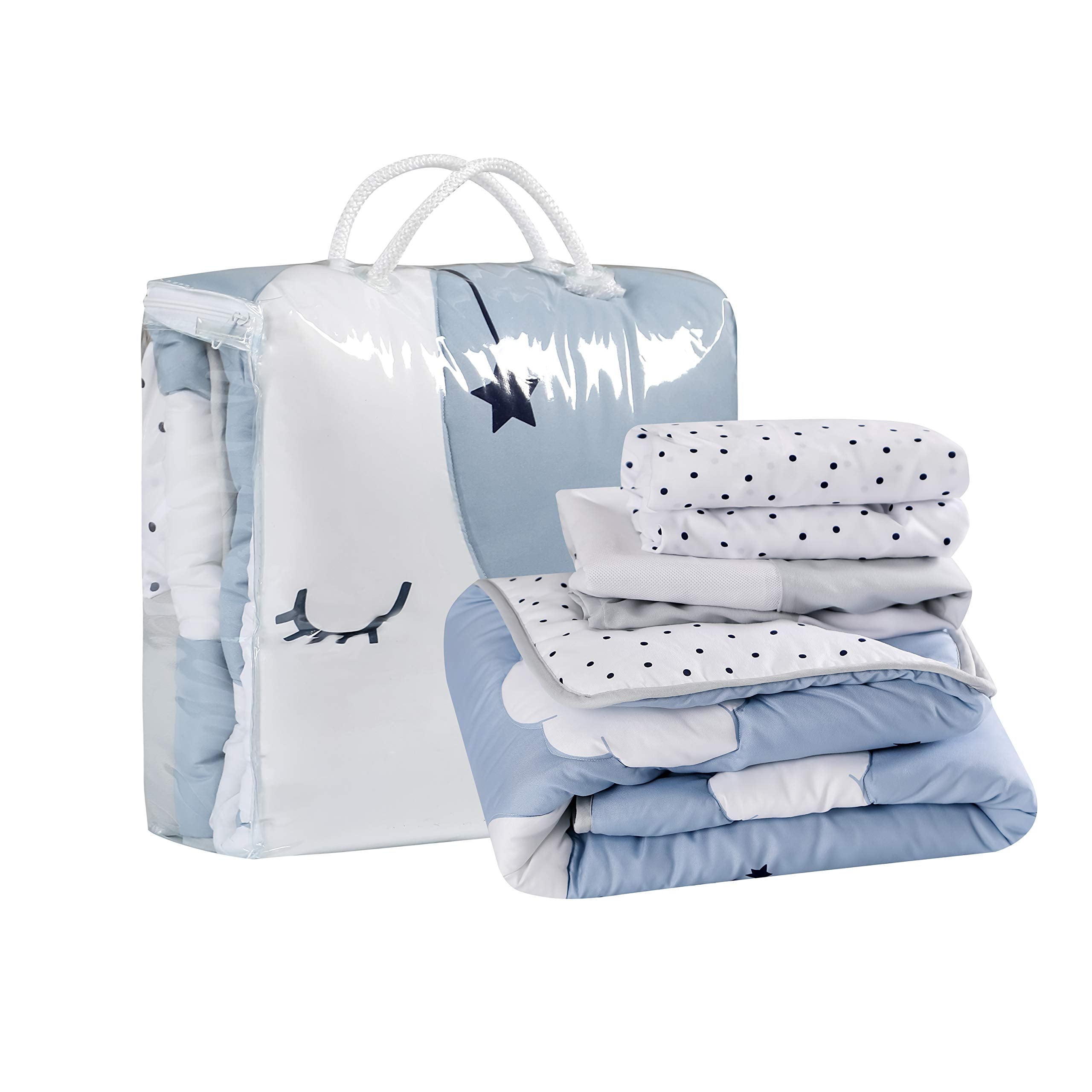Sleeping Moon Baby Nursery Crib Bedding Set 3 Piece