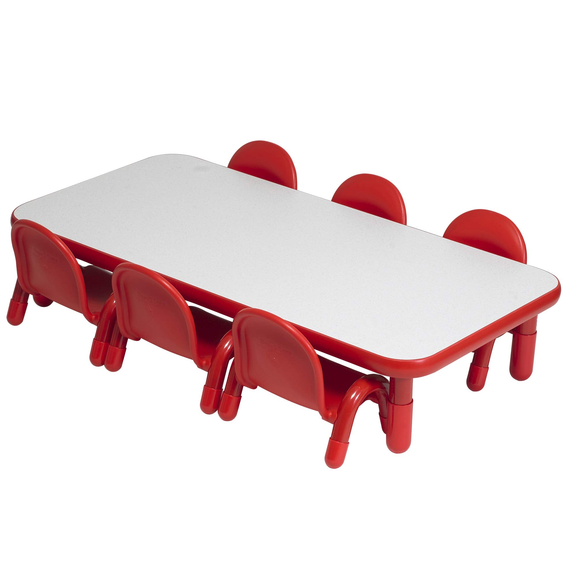 BaseLine Toddler Table & 6 Chairs Set, Daycare Seating for Toddlers