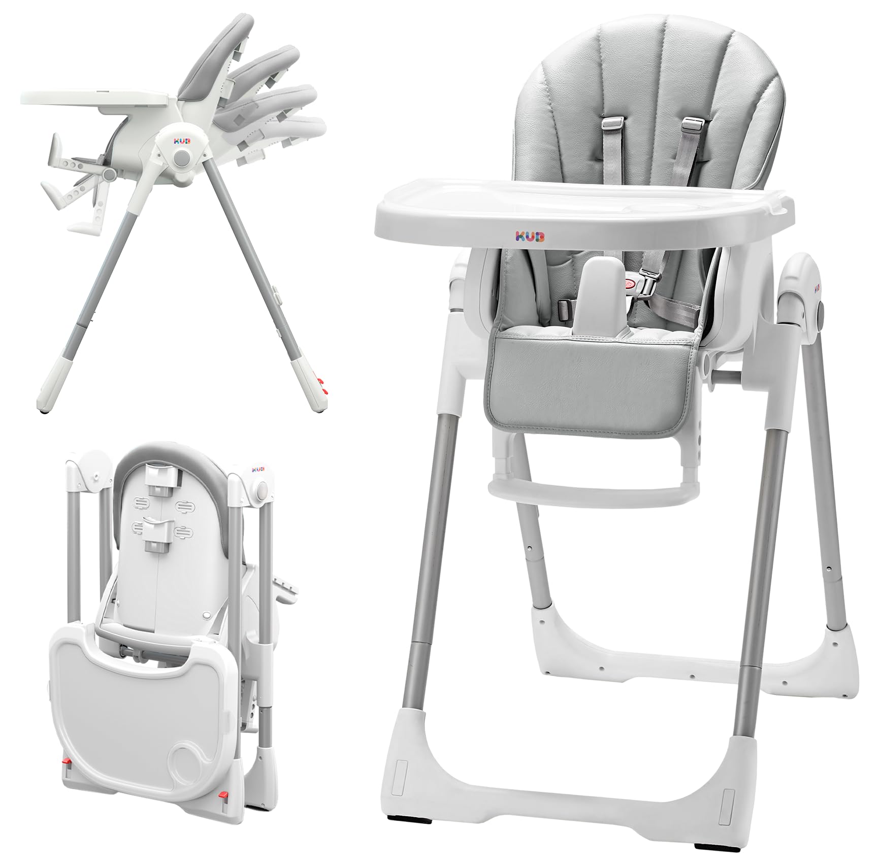 3-in-1 Foldable Baby High Chair | Multifunctional Infant High Chairs for Babies