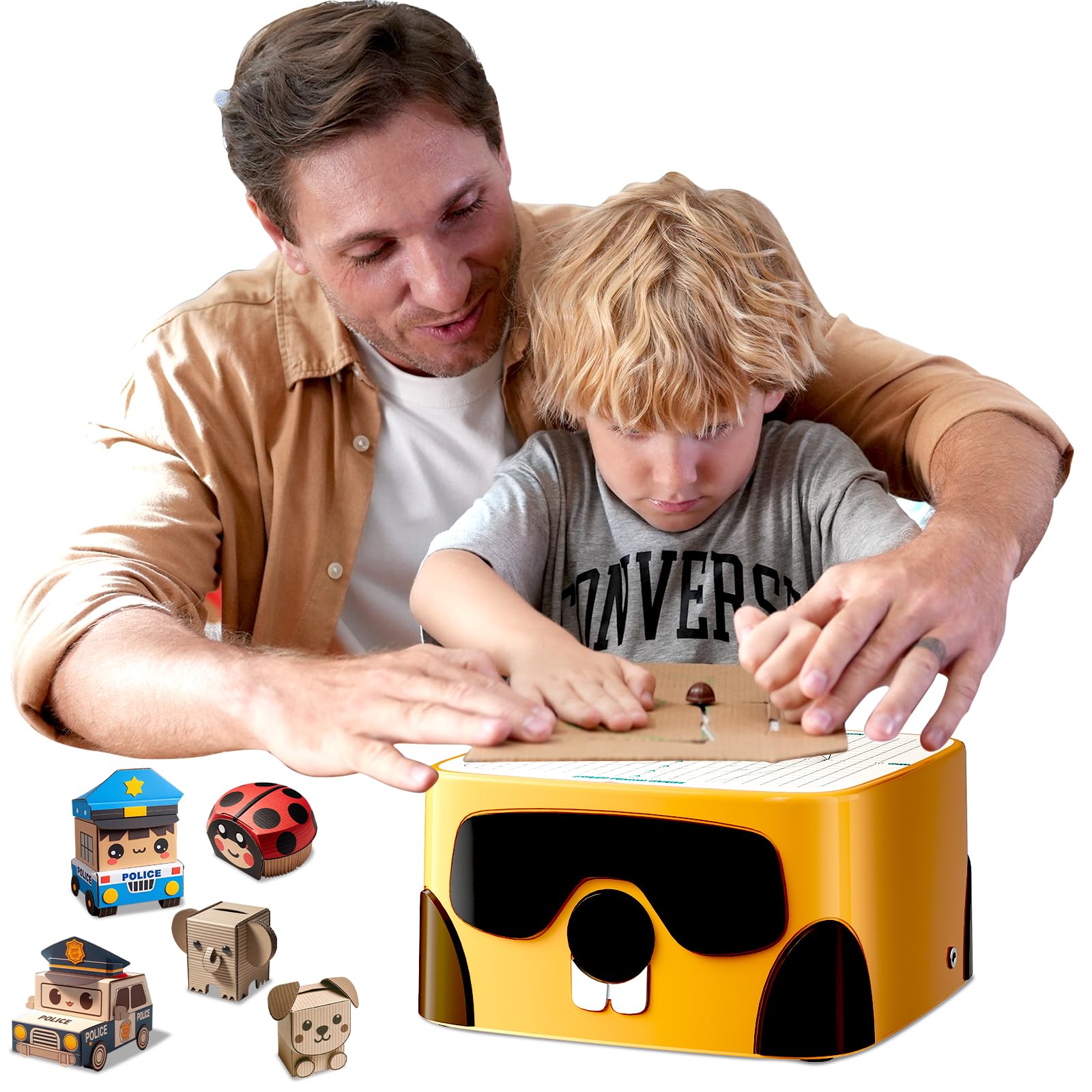 Kids Paper Craft Kits Parent Child Interaction Toys Educational Cardboard Cutter