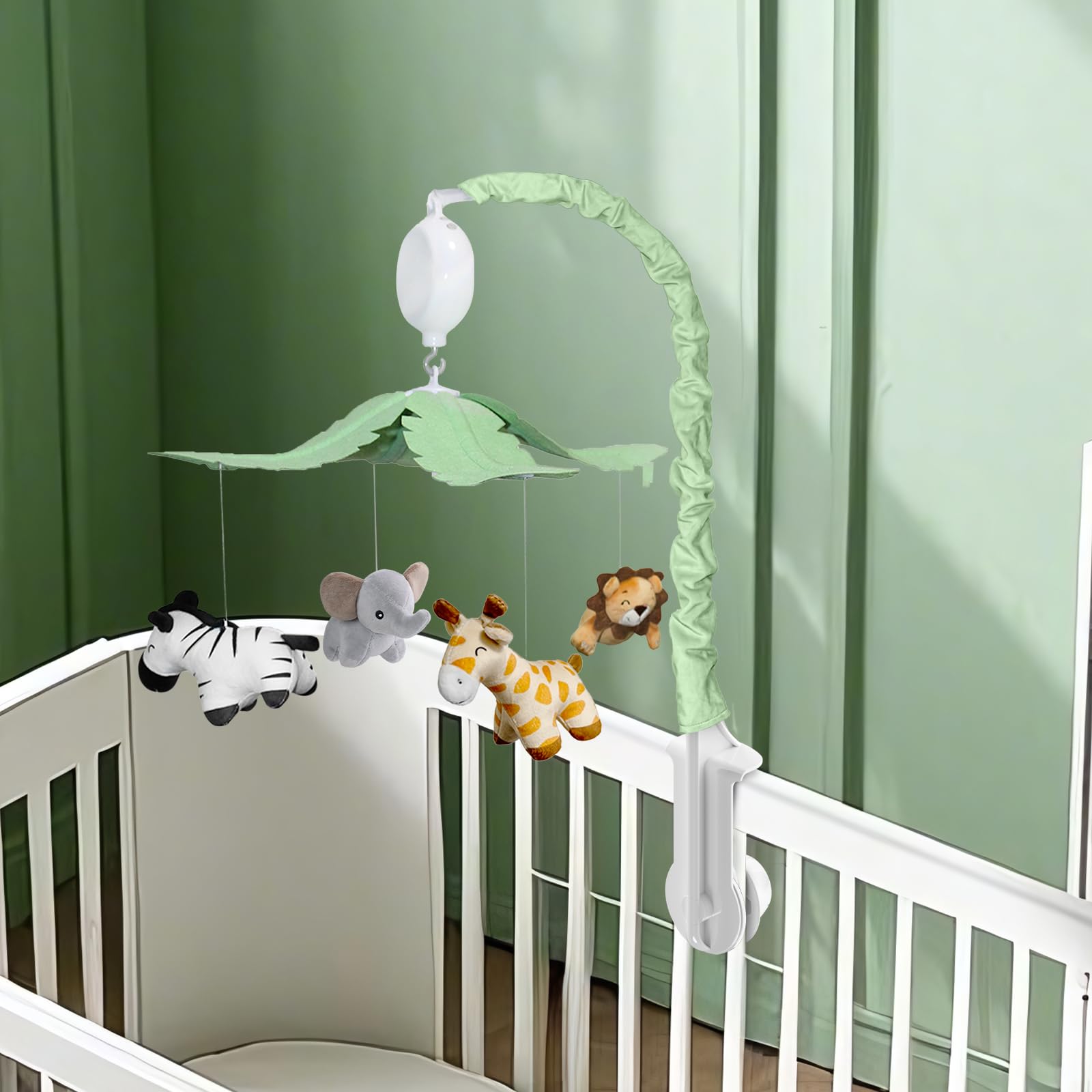 Jungle Safari Baby Crib Mobile with Music and Rotation