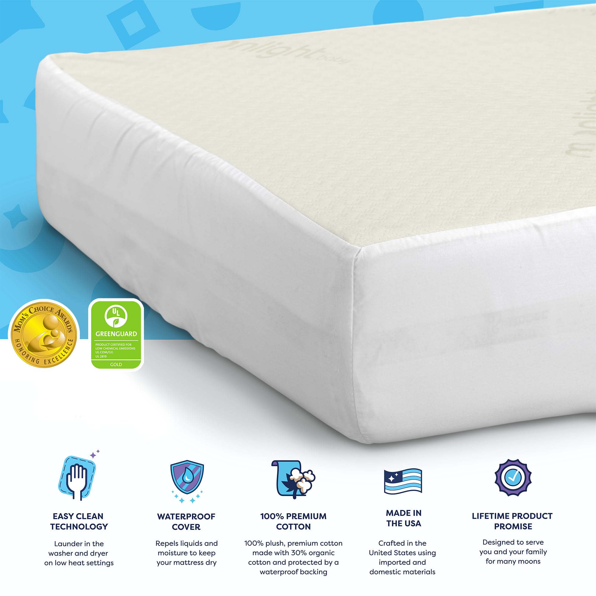 Hypoallergenic Waterproof Crib Mattress Cover