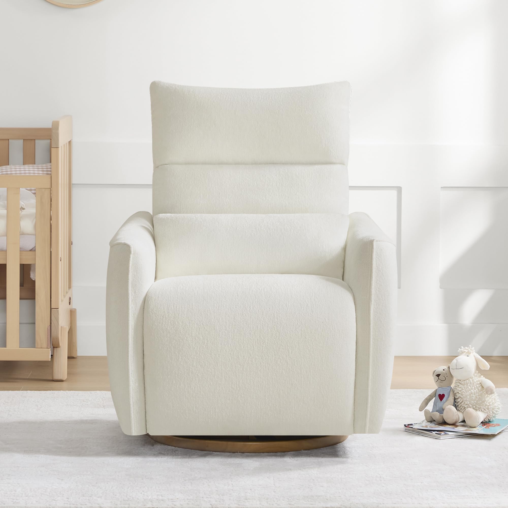 Power Nursery Glider Recliner with Adjustable Headrest
