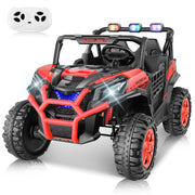 24V Ride on Car Truck with Remote Control, 4WD/2WD Switchable 2 Seater