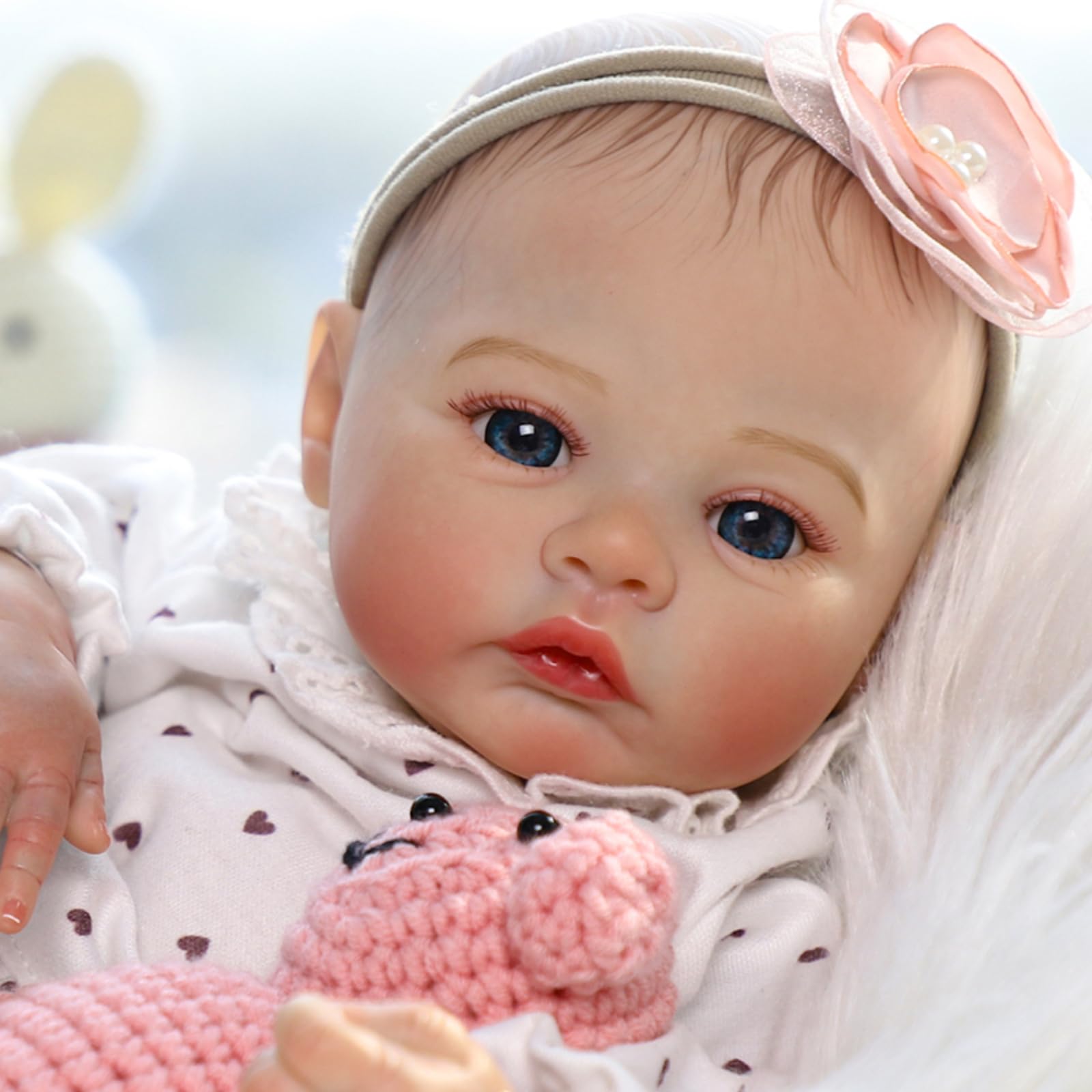 Lifelike Reborn Baby Dolls - 18 Inch Realistic Newborn Baby Dolls Girl, Real Life Baby Dolls