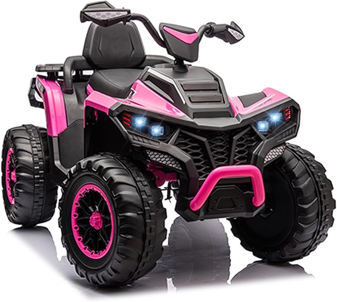 Kids ATV 4 Wheeler, 24V 4WD Electric ATV Ride On Toy for Big Kid w/ 2-Seater, 4x200W
