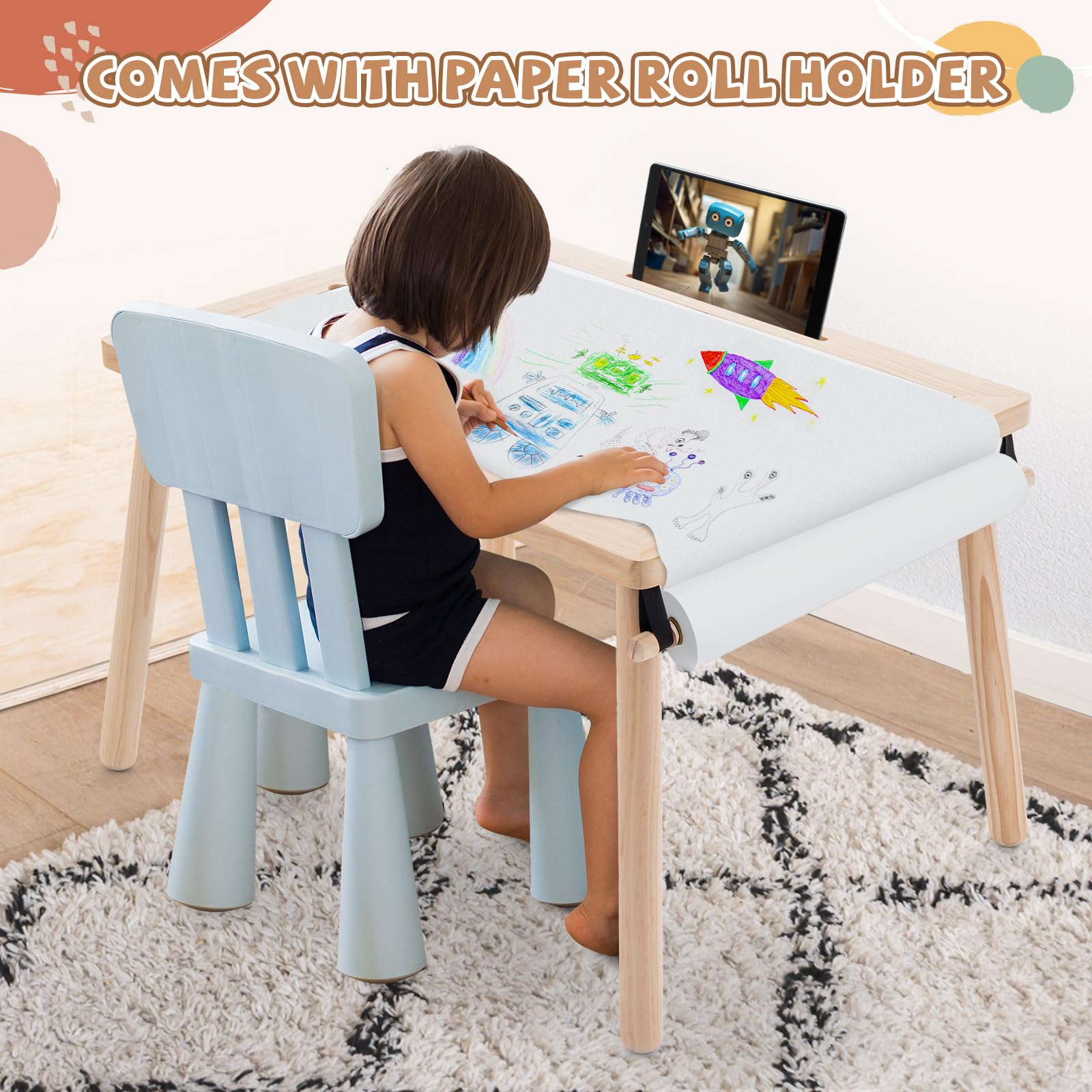 Sensory Table for Toddlers with Storage Bins