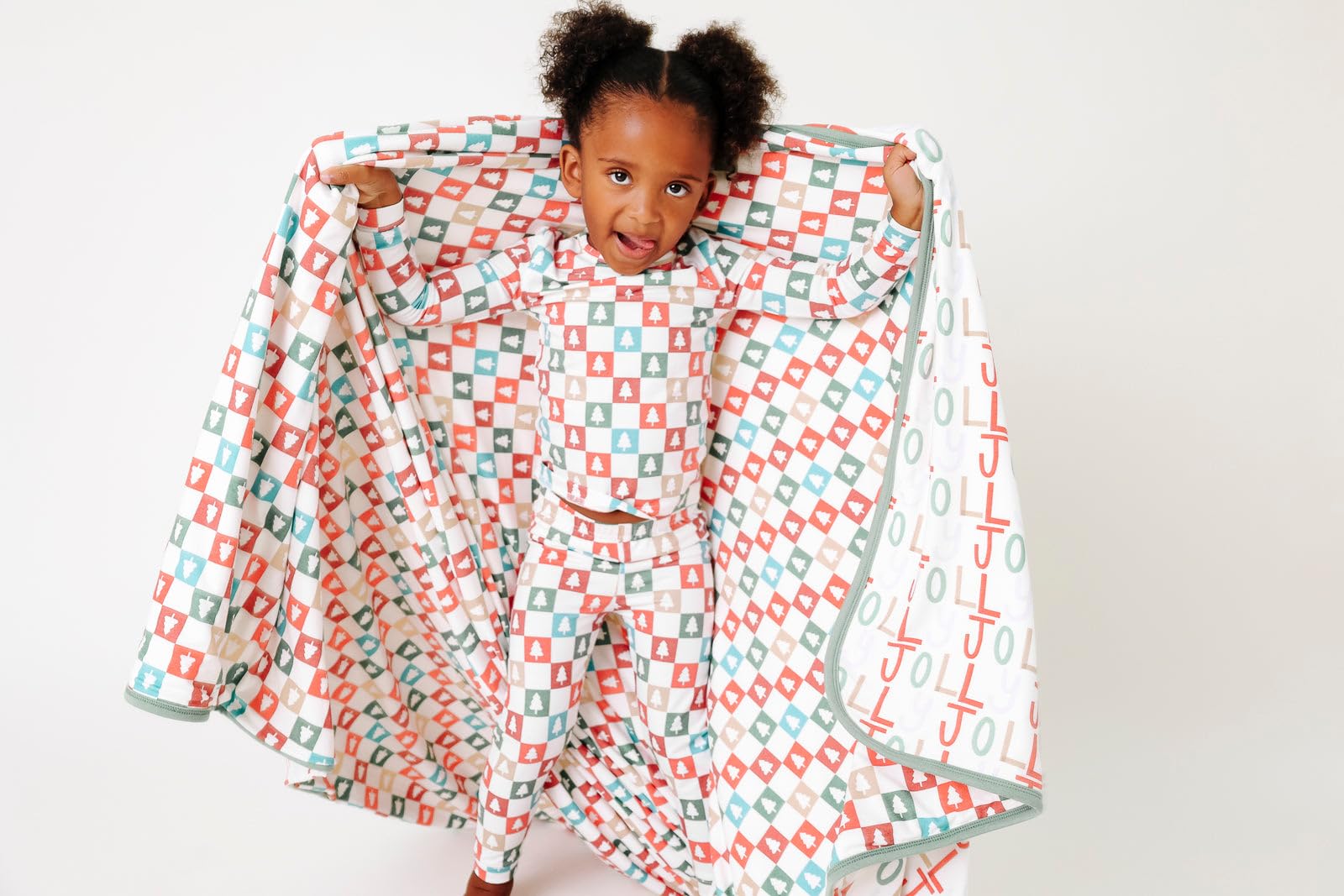 Jumbo Premium Knit 3 Layer Stretchy Throw Blanket Jolly