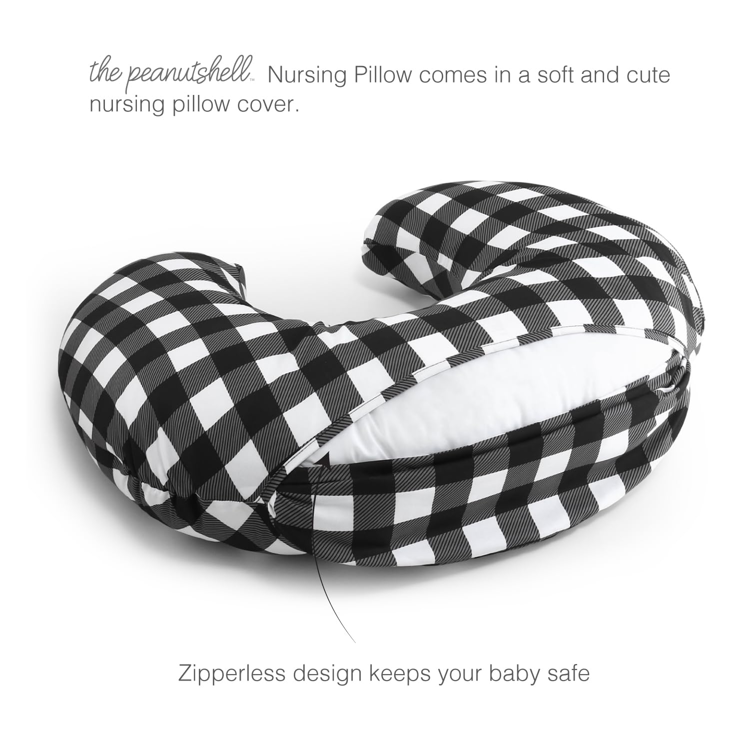 Nursing Pillow & Cover - Soft Newborn Nursing Baby Girl or Boy Pillow