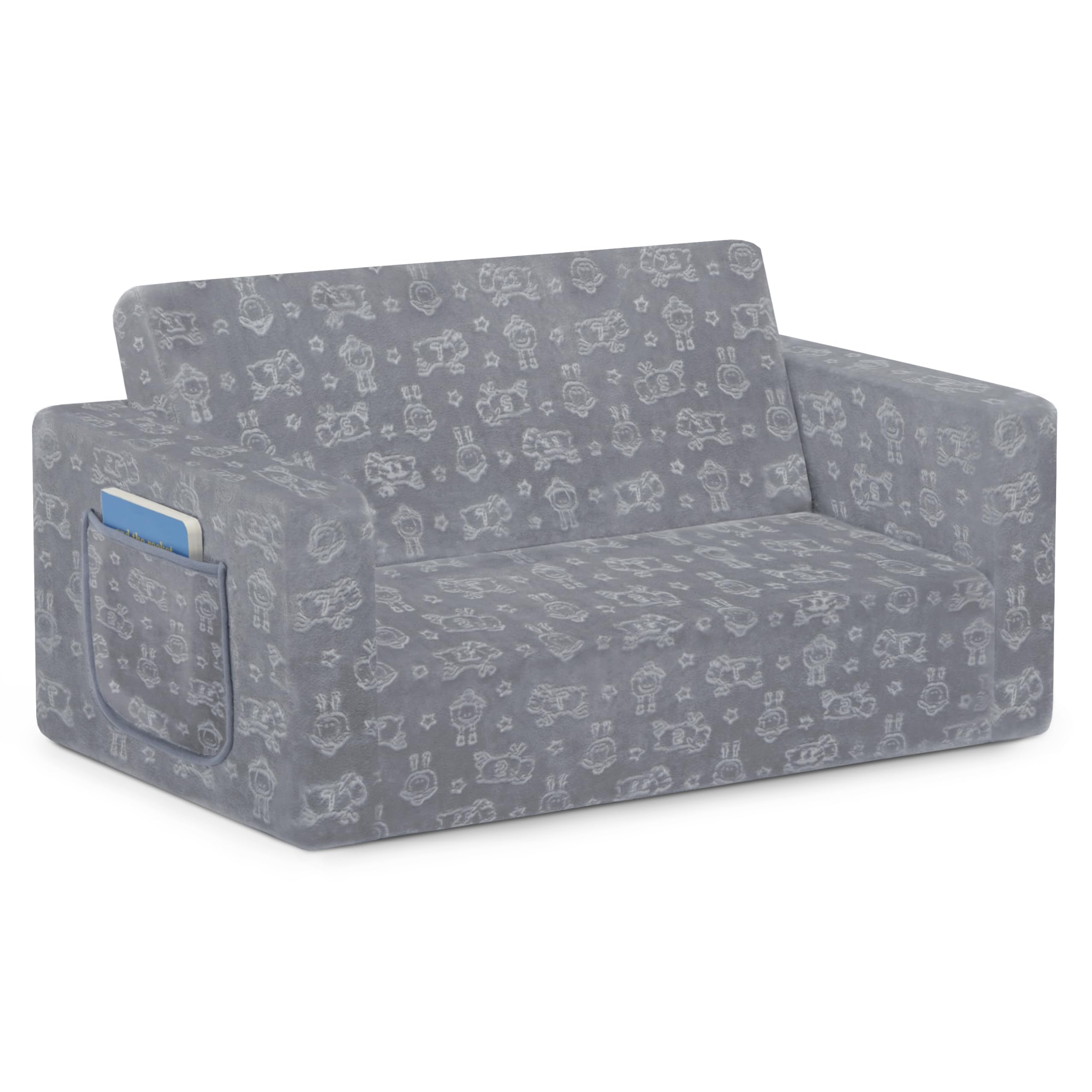 Convertible Kids Sofa Sleeper with Washable Cover