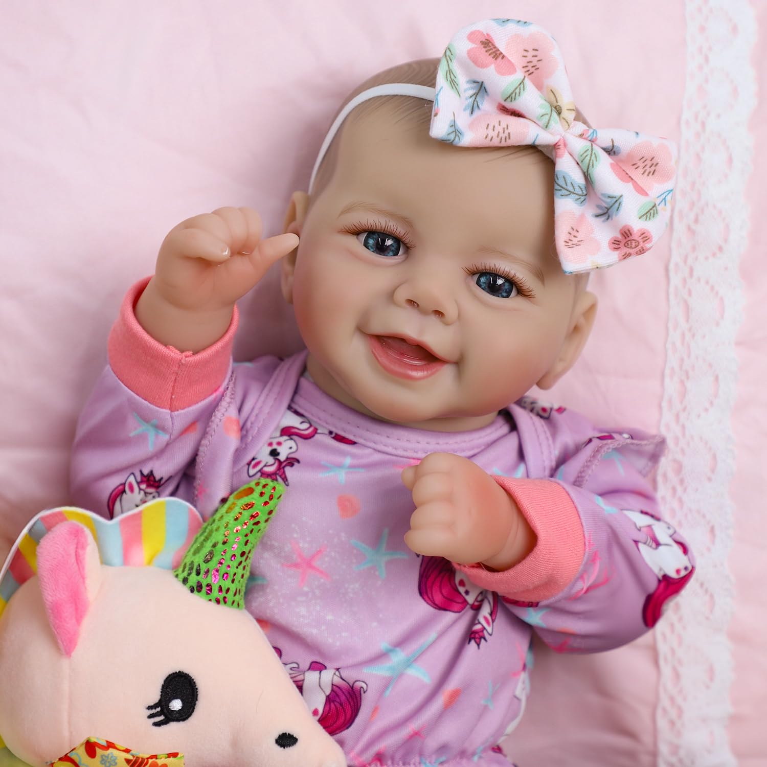 Baby Doll Girl, 18 inch Realistic Soft Body Baby Doll Real Life Cute Baby