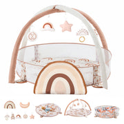 6-in-1 XL Large Baby Gym & Ball Pit, Play Mat & Play Gym, Combination Baby Activity Gym
