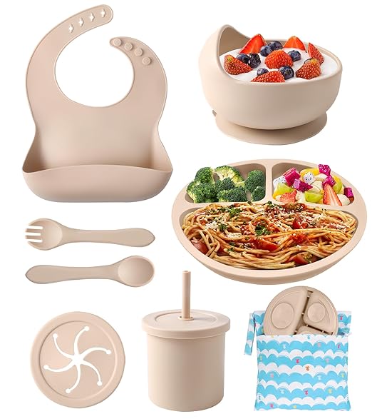 Baby Feeding Set, 10 Pcs Baby Led Weaning Supplies Baby