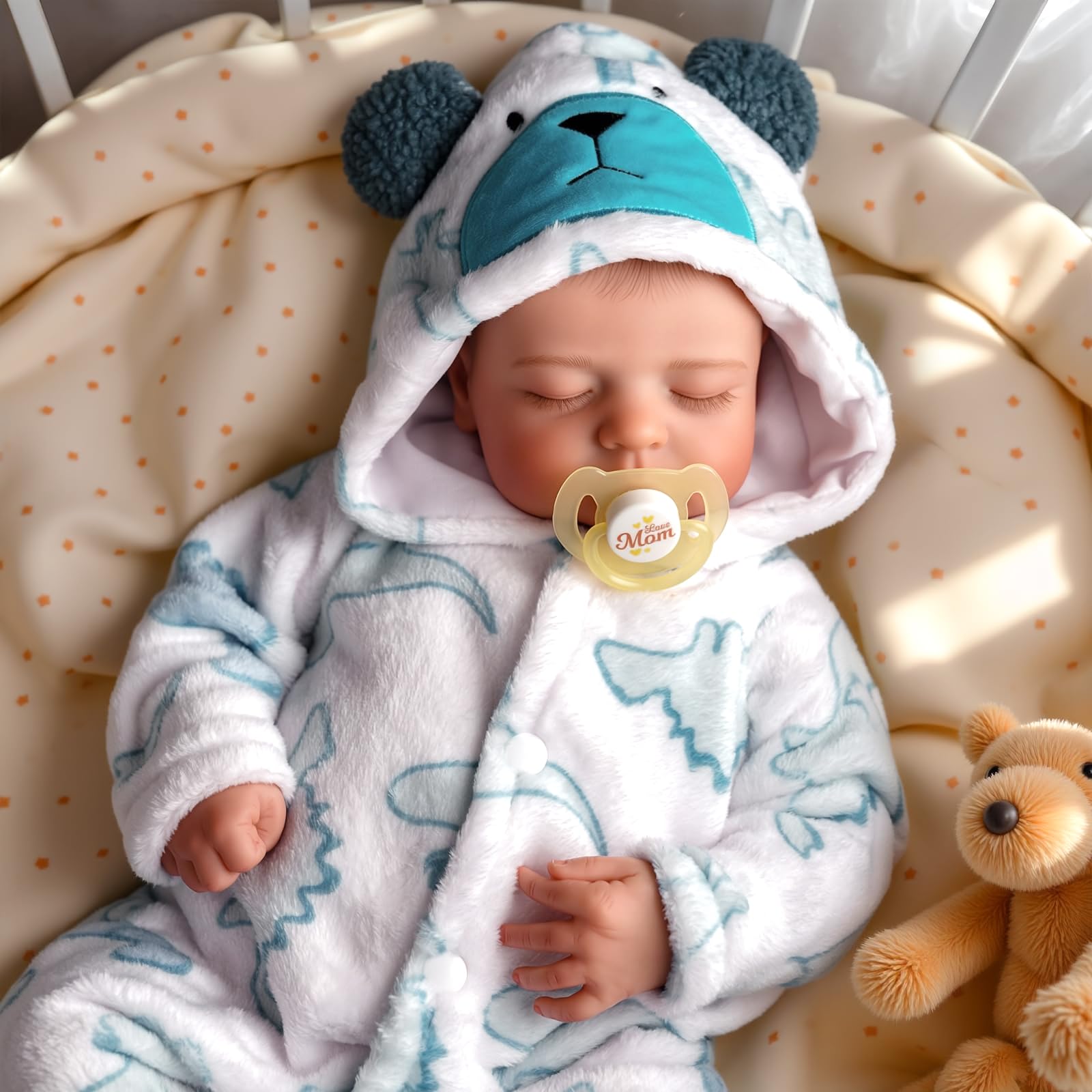 Reborn Baby Dolls Boy, 20 Inch Lifelike Newborn Real Life Poseable Realistic