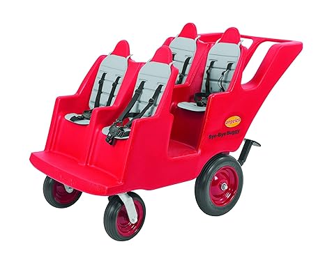 Children’s Factory 6-Passenger Bye-Bye Buggy, Daycare Multi-Passenger Stroller