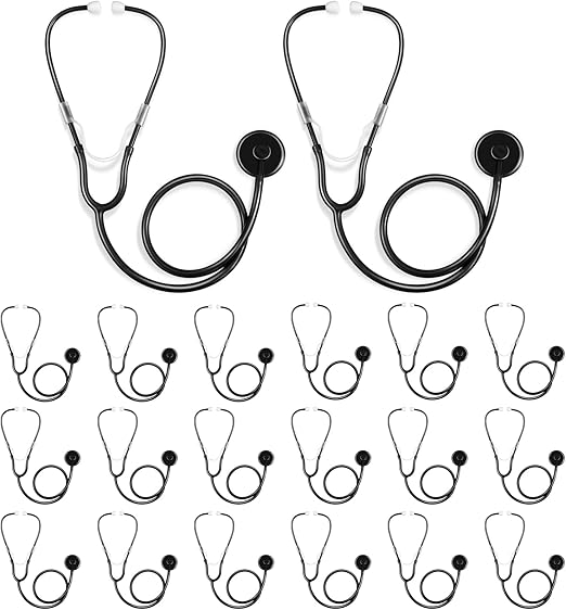 20 Pcs Kids Stethoscope Toy Real Working Plastic Stethoscope for Kids
