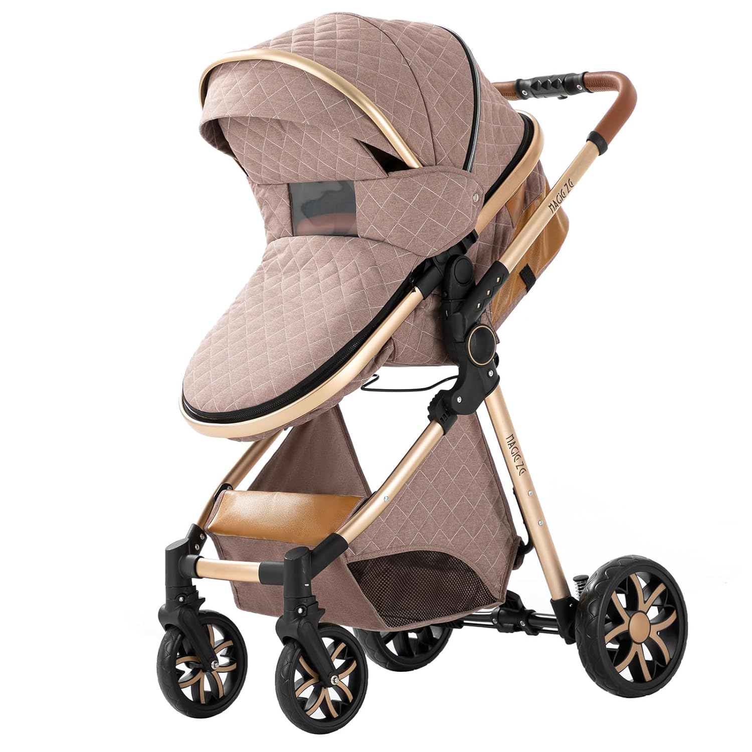 Baby Stroller:Full-Size Reversible Bassinet & Toddler Seat