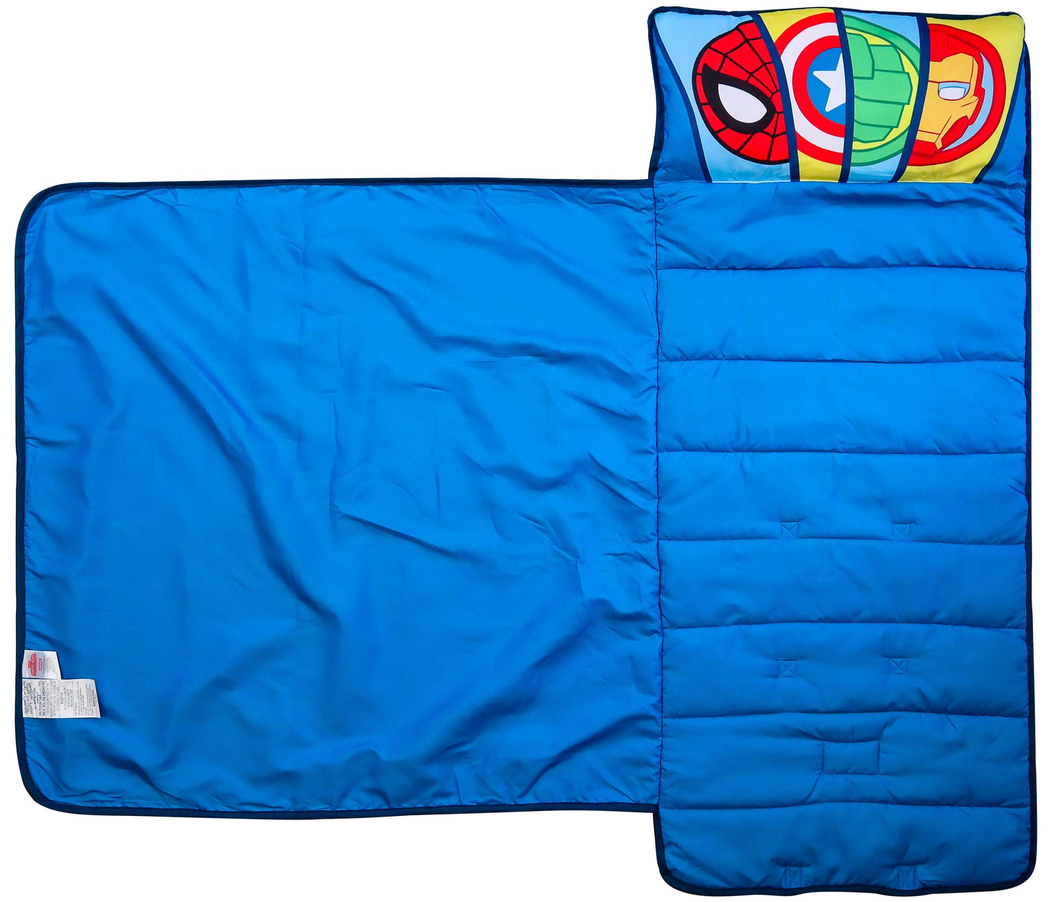 Marvel Super Hero Adventures Hero Time Nap Mat - Built-in Pillow
