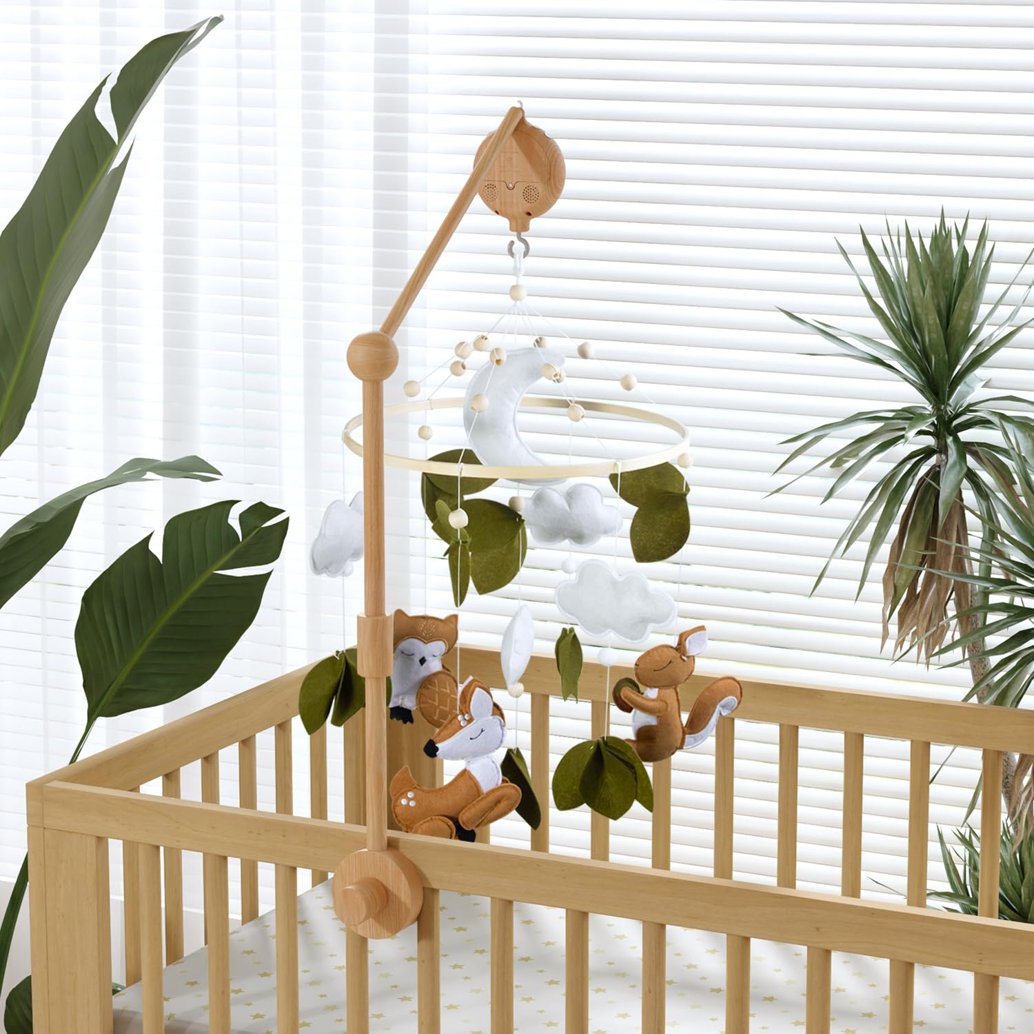 Woodland Animals Theme Bassinet Baby Nursery Mobiles