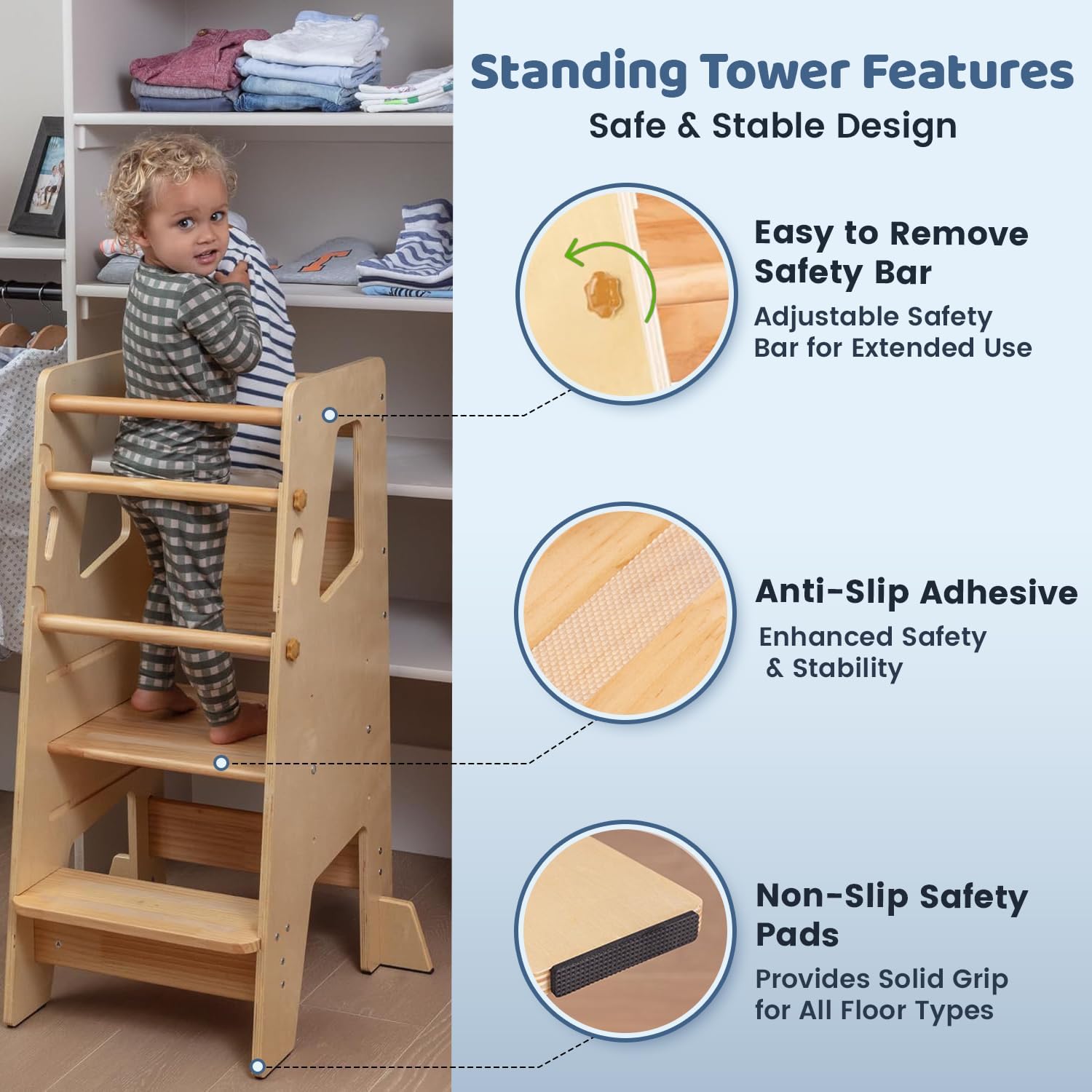 Baby Proof Me Essentials | Montessori Standing Tower