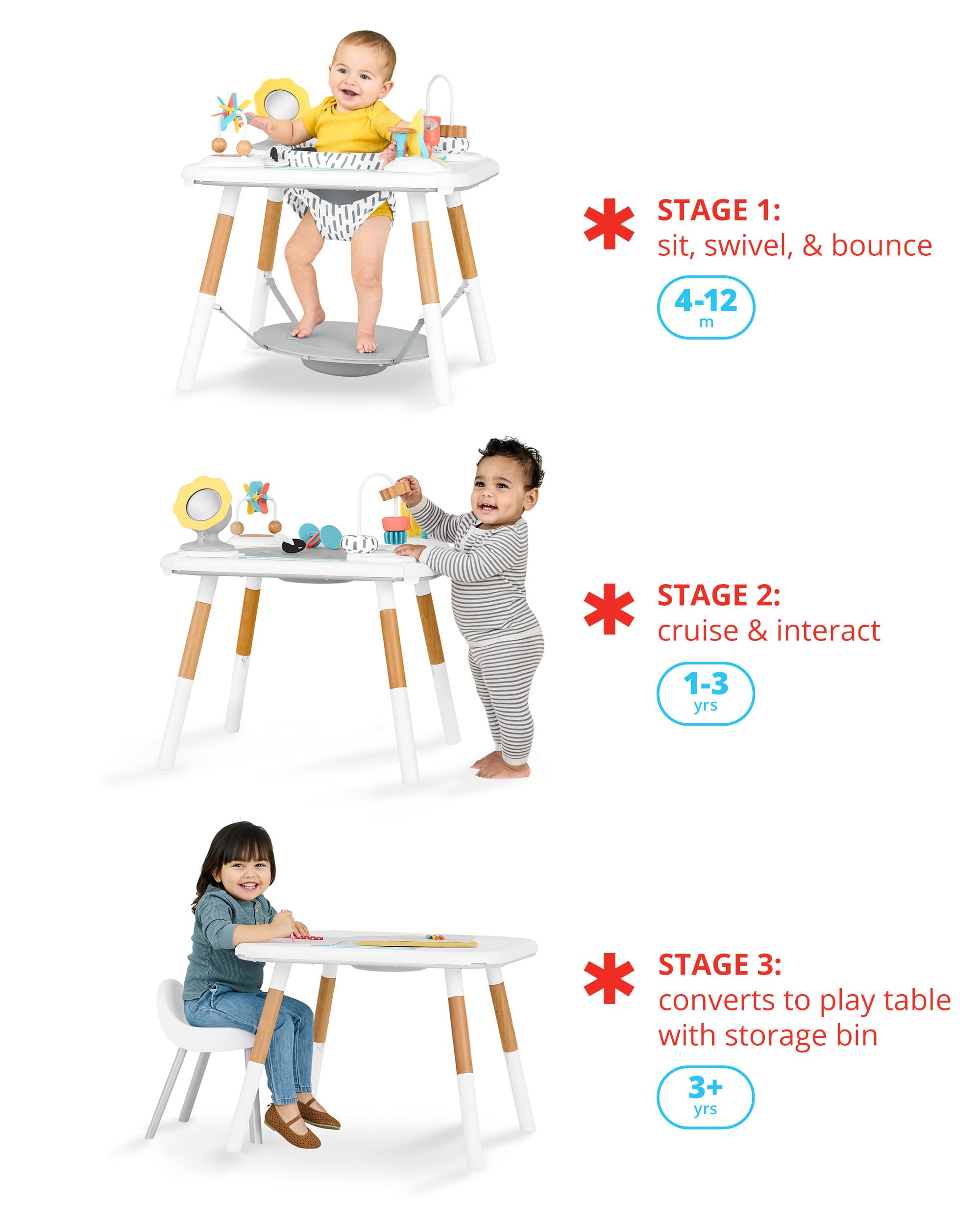 Discoverosity Montessori-Inspired 3-Stage Activity Center