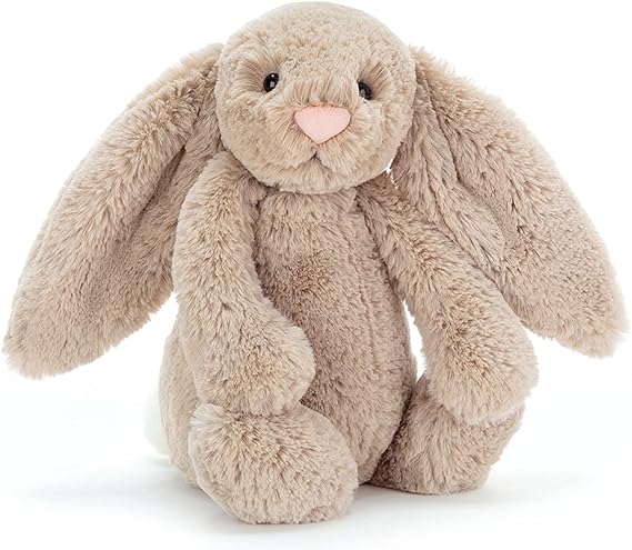 Bashful Beige Bunny Stuffed Animal, Large 14 inches - Rabbit and Bunny Plush Toy
