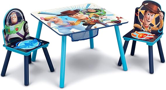 Marvel Spider Man Kids Table Set with Storage (2 Chairs Included) Greenguard Gold