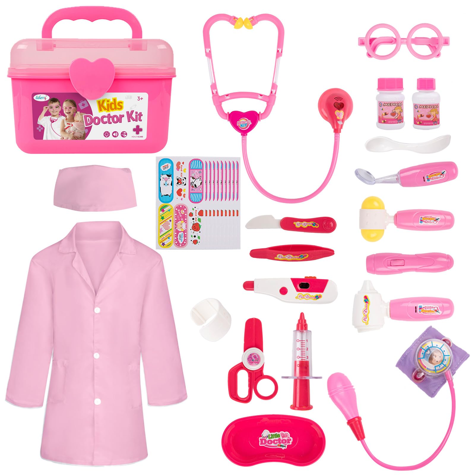 Doctor Kit for Toddlers 3 4 5 Years Old, Kids Doctor Play Set for Girls