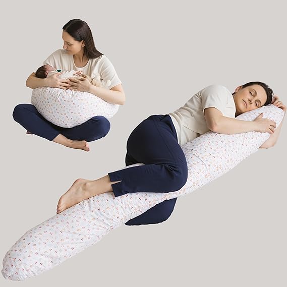 Cotton Pregnancy Pillow for Sleeping & Baby Feeding made