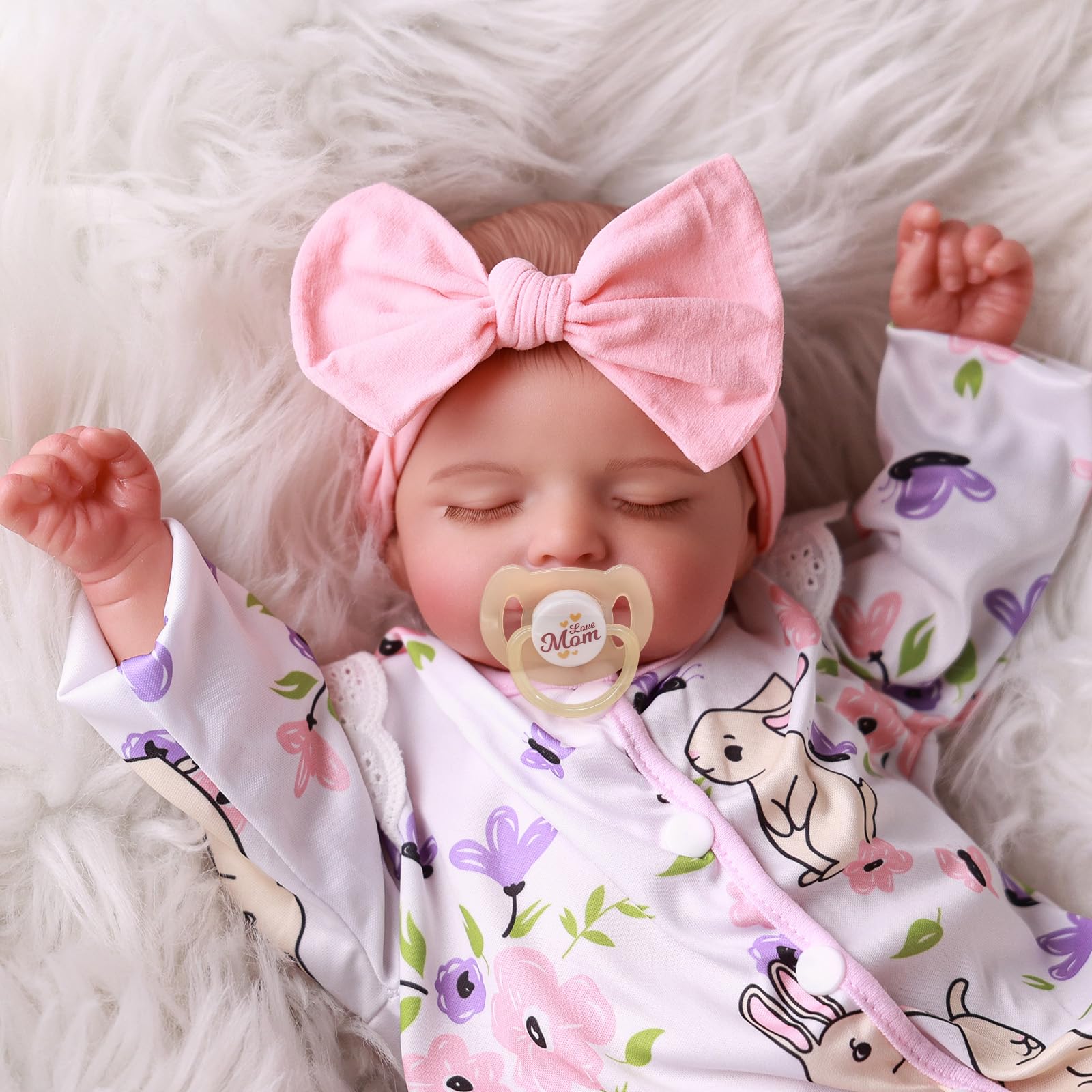 Lifelike Reborn Baby Dolls Girl - 20 Inch Realistic Newborn Baby Dolls with Poseable Body