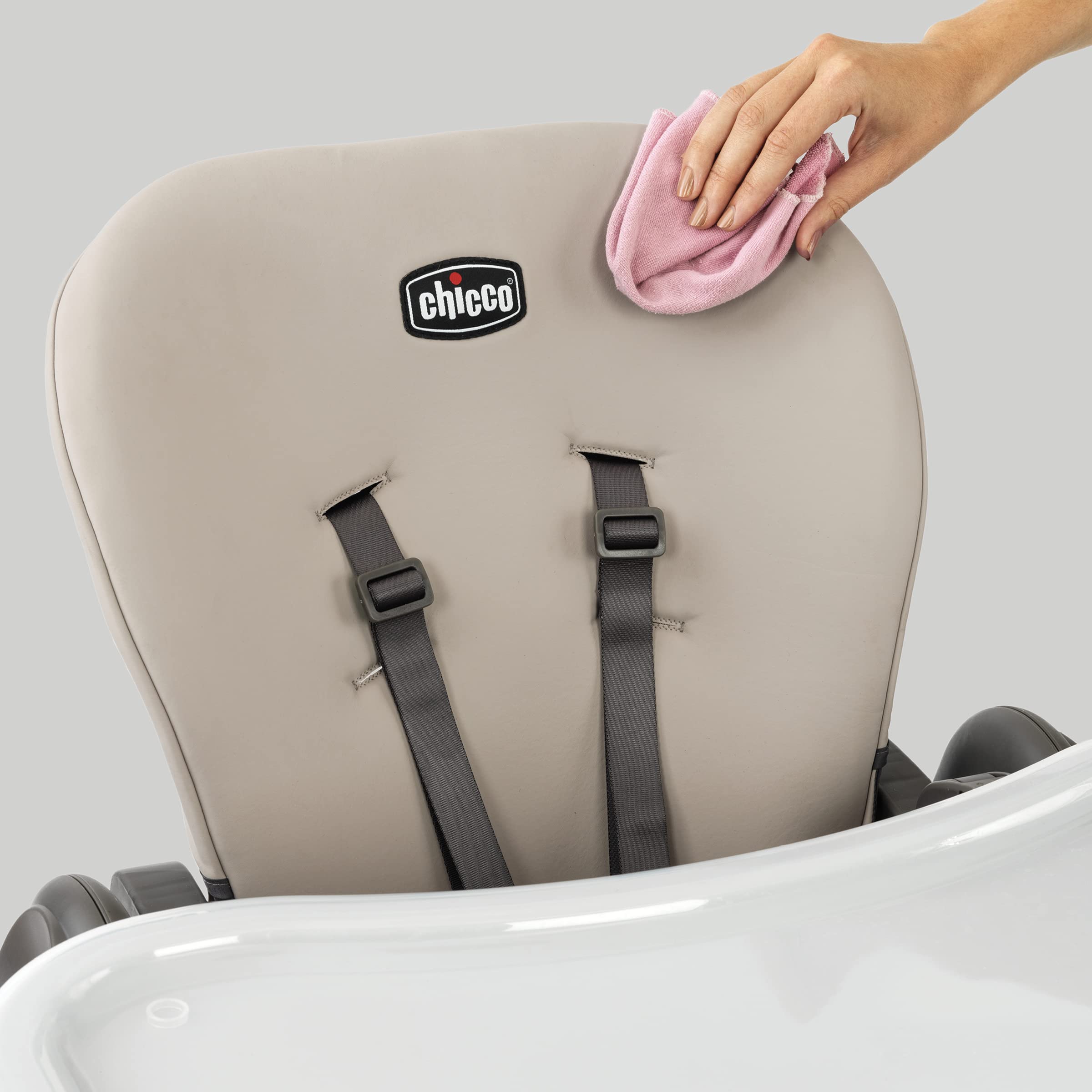 Space-Saving Foldable High Chair with Multi-Position Recline and Height Adjustment