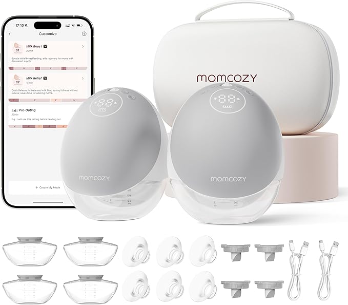 Breast Pump Hands Free Upgraded Mobile Flow | M9, App Discreet Control