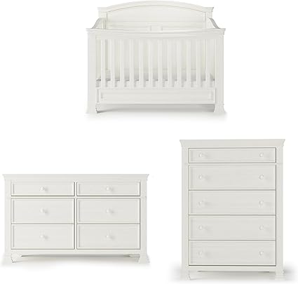 Westgate Crib, Double Dresser, and Chest Nursery Set