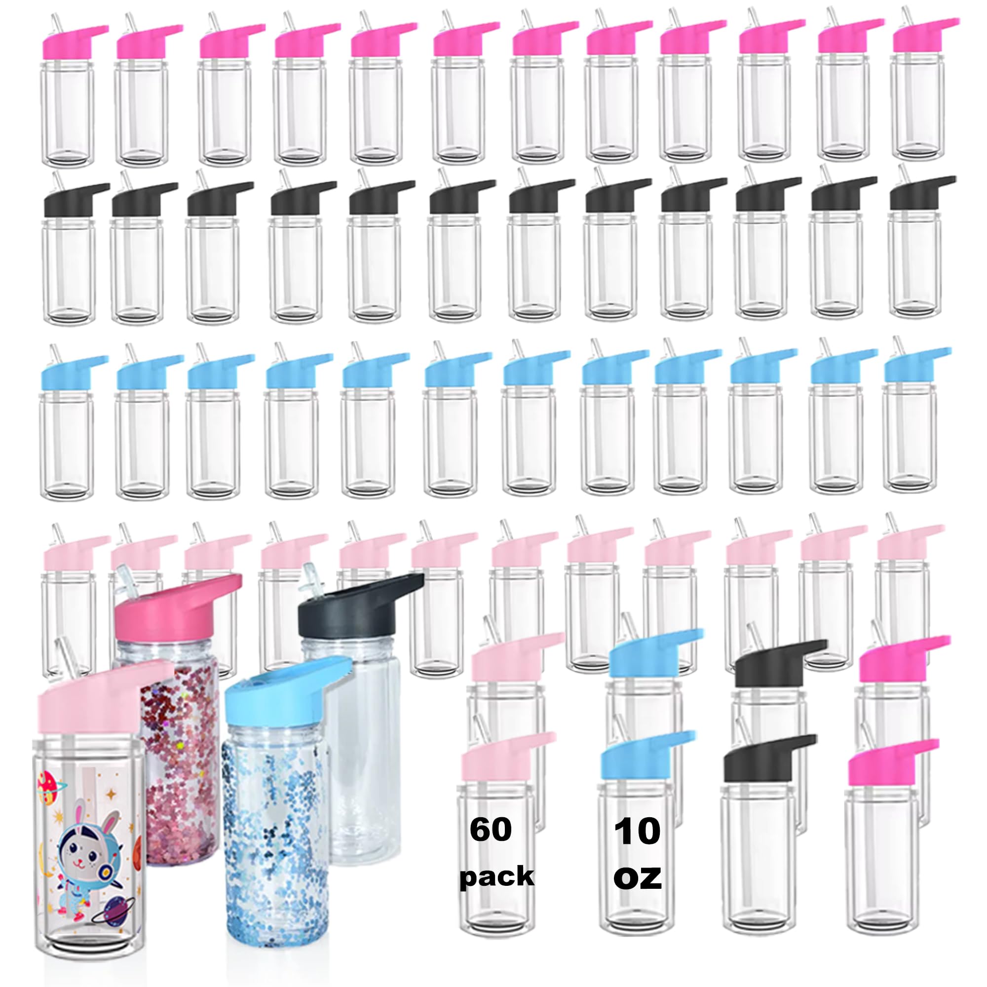 oz Plastic Snow Globe Cups, Double Wall Acrylic Snowglobe