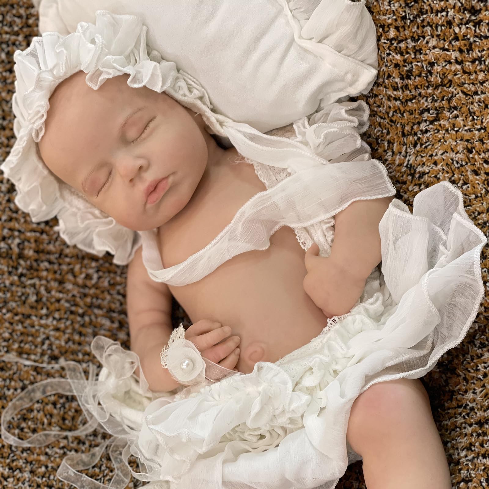 Reborn Baby Dolls Realistic Newborn 18 Inch Reborn Full Silicone Soft Body Real