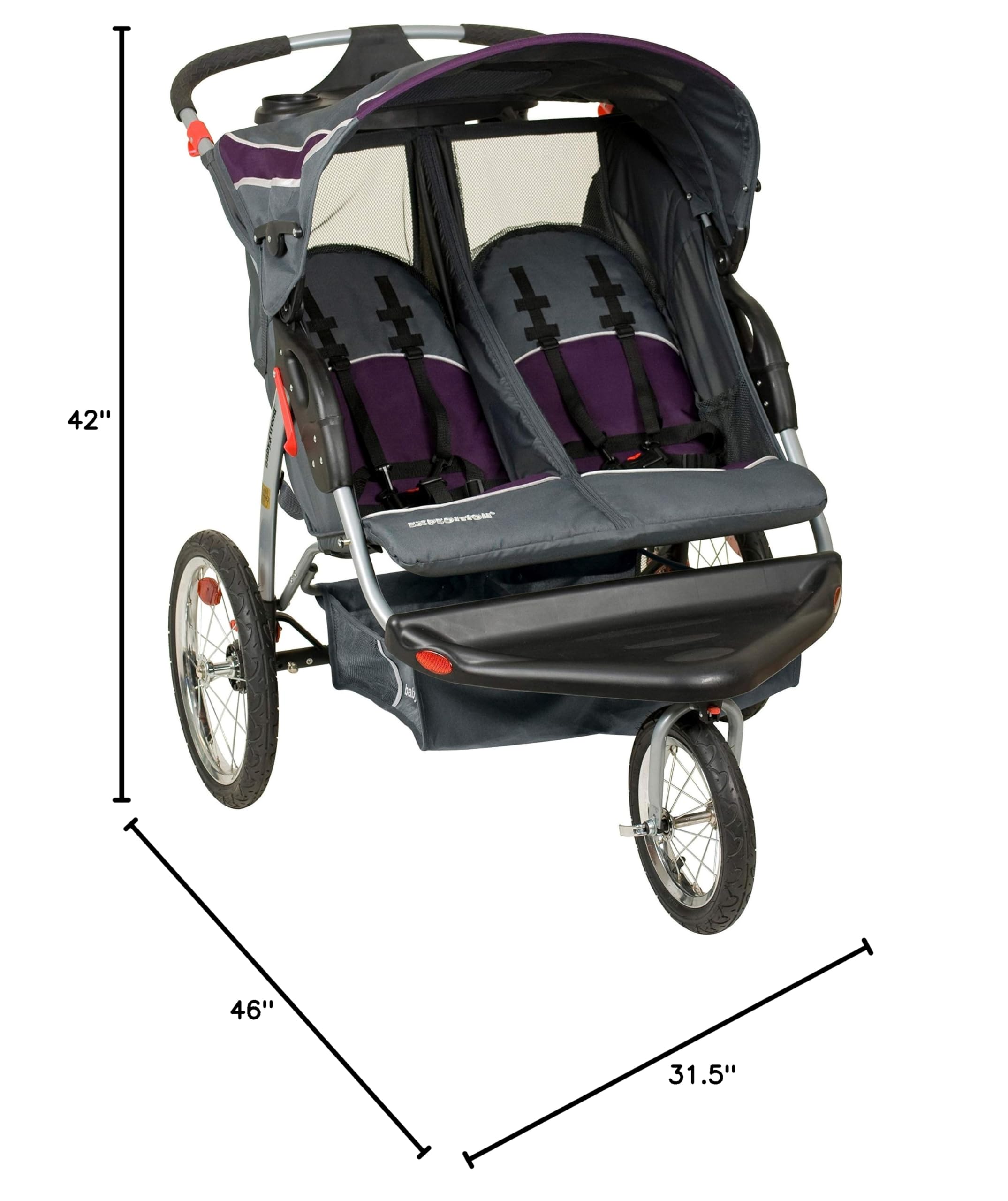 Double Jogger Stroller, Griffin