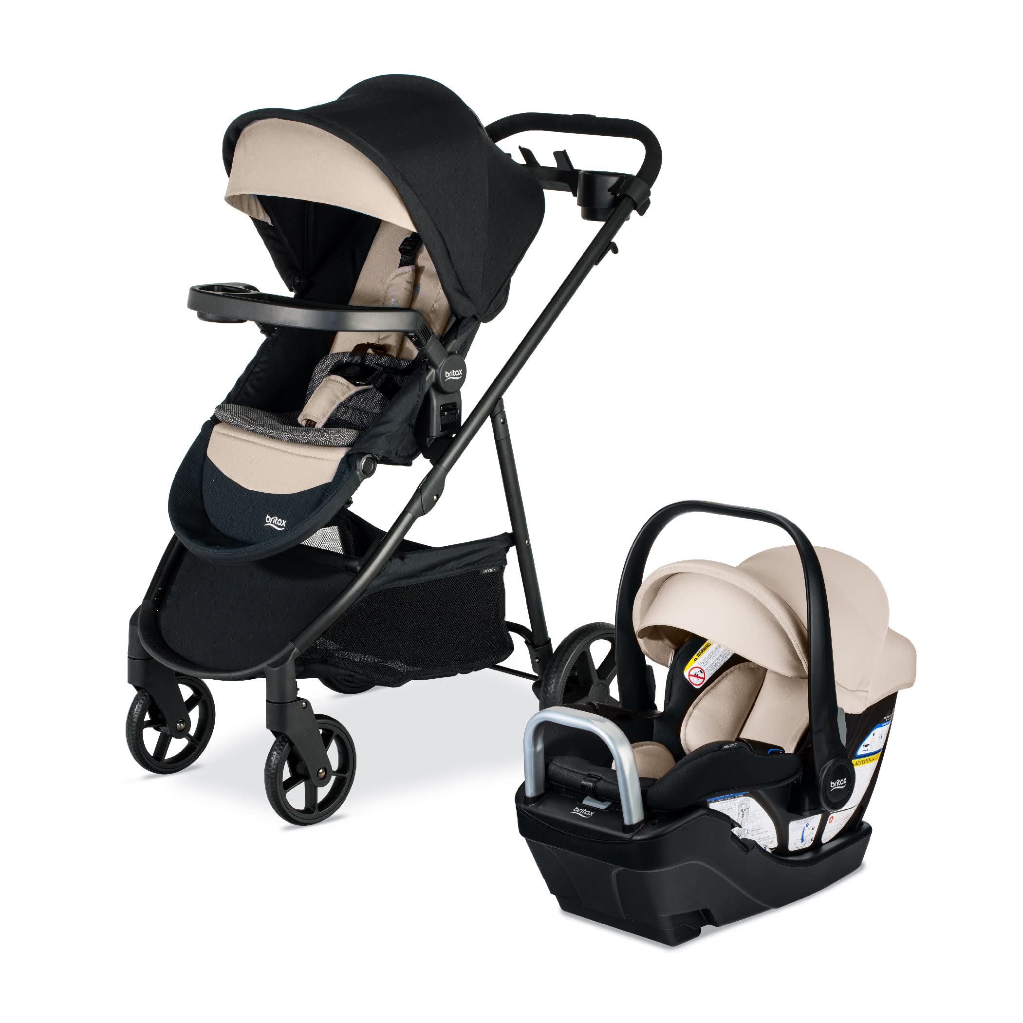 Willow Brook S+ Baby Travel System, Infant Car Seat and Stroller Combo with Alpine Base