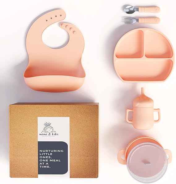 Silicone Baby Feeding Set, Baby Plates and Bowls Set