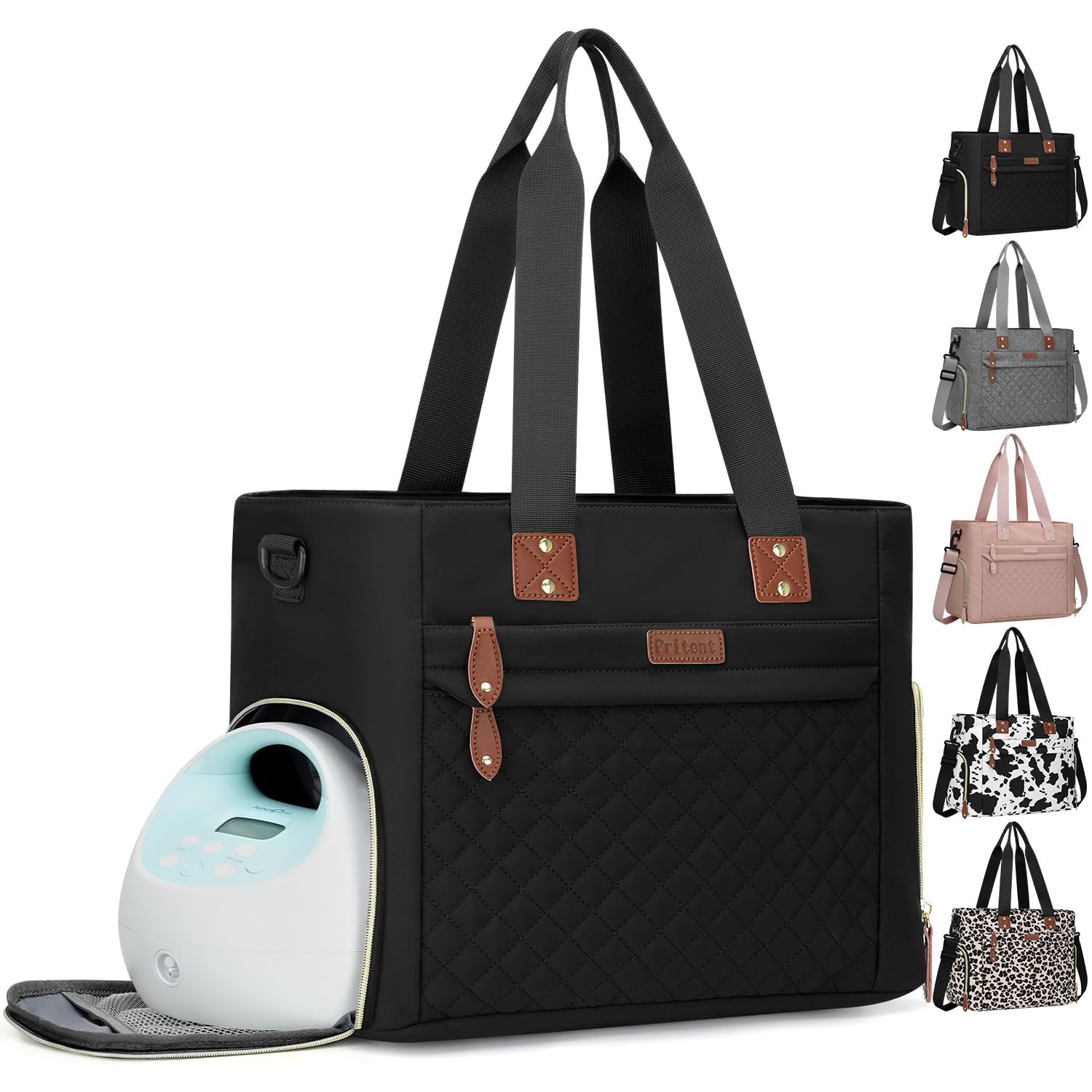 Bag Tote for Working Mom, Large Travel Diaper Tote for Mom