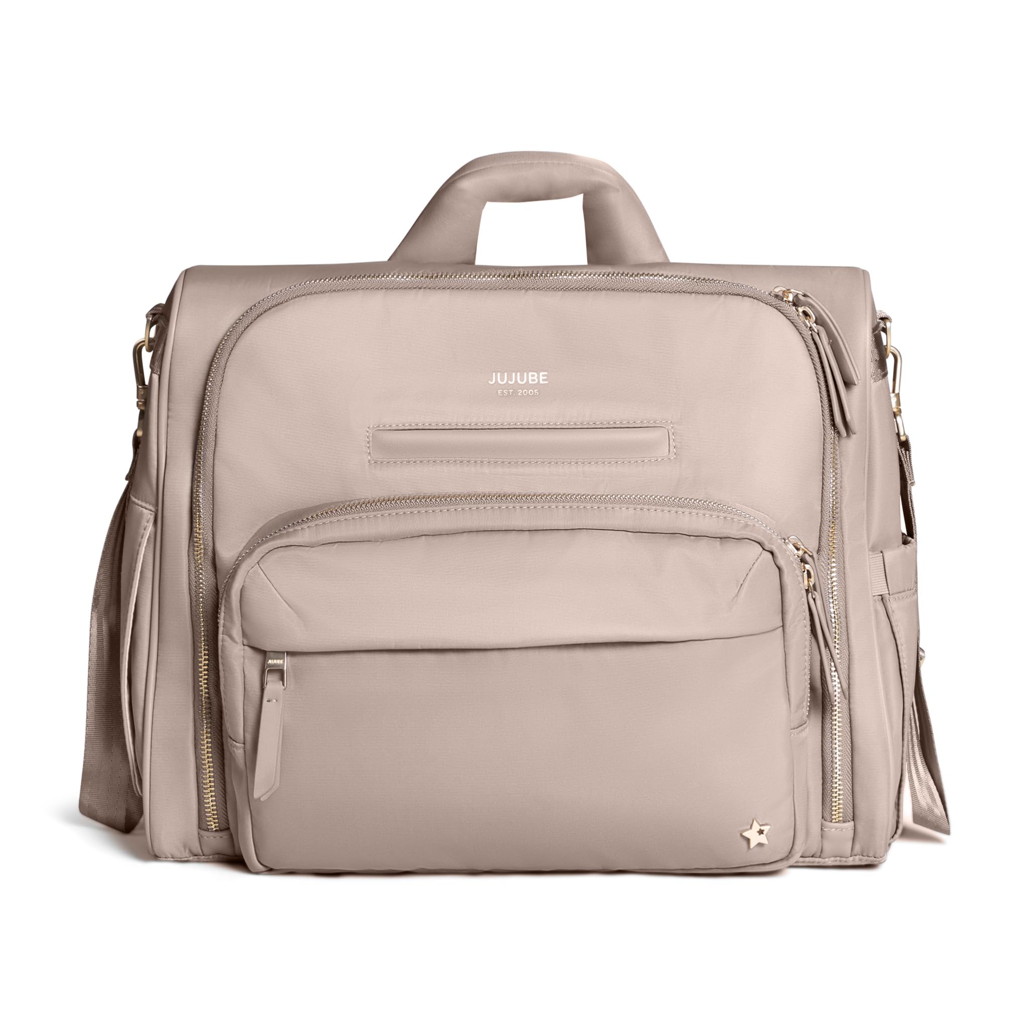 New Satchel Diaper Bag, Convertible Diaper Bag with Portable Changing Pad