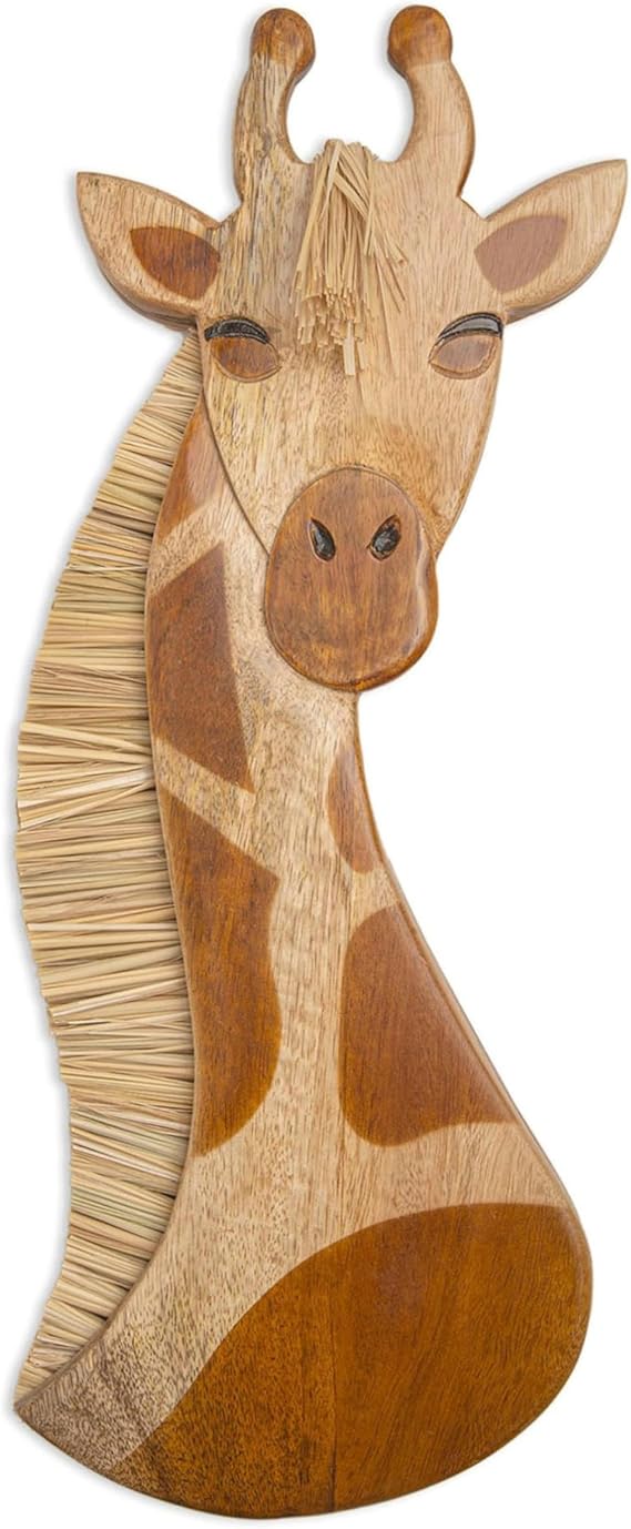 Wooden Safari Wall Decor, Wood Animal Nursery Wall Art, Boho Gender