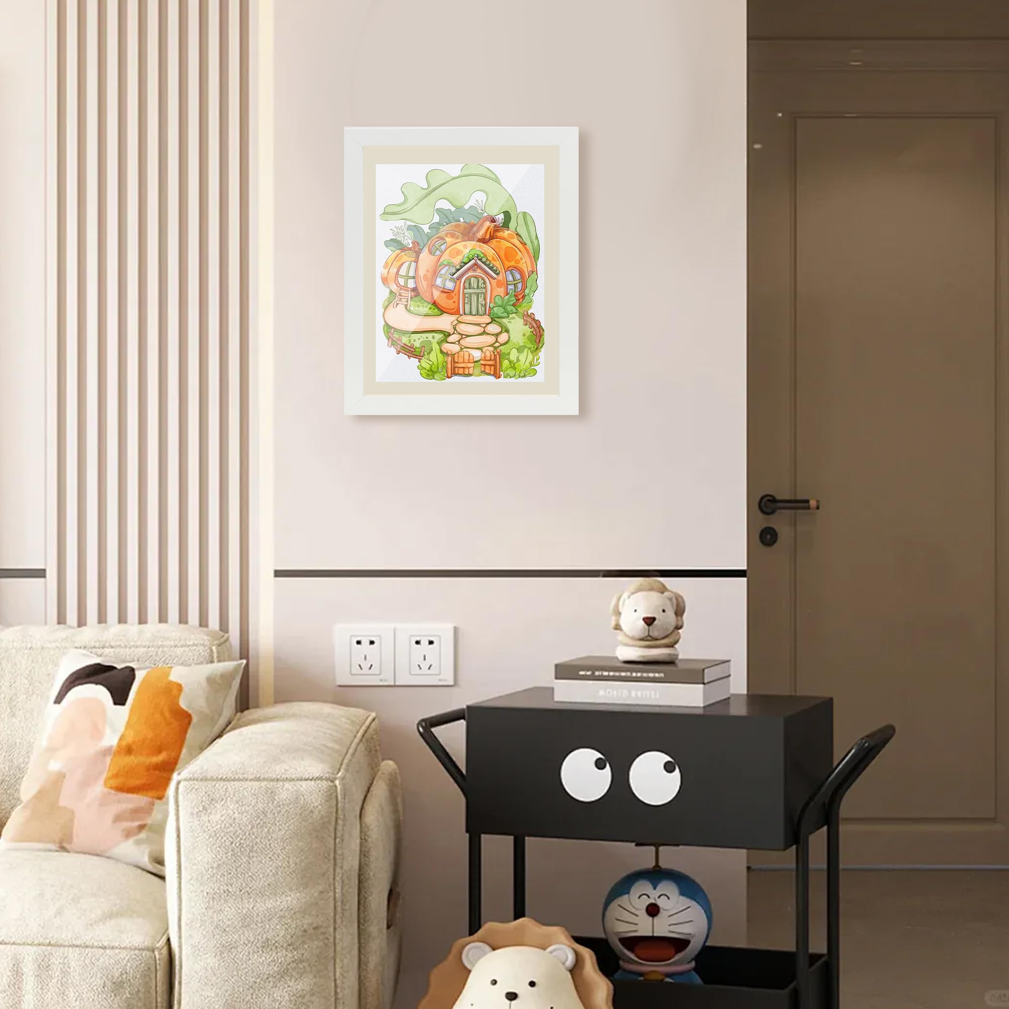 Changeable Kids Art Display Frames 8.5x11 Wall Gallery - 4 Pack Front Loading