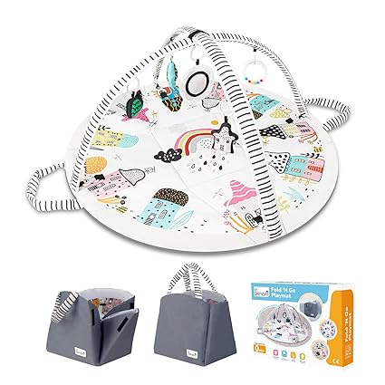 Baby Play Mat Tummy Time Mat with Exclusive Foldable Design