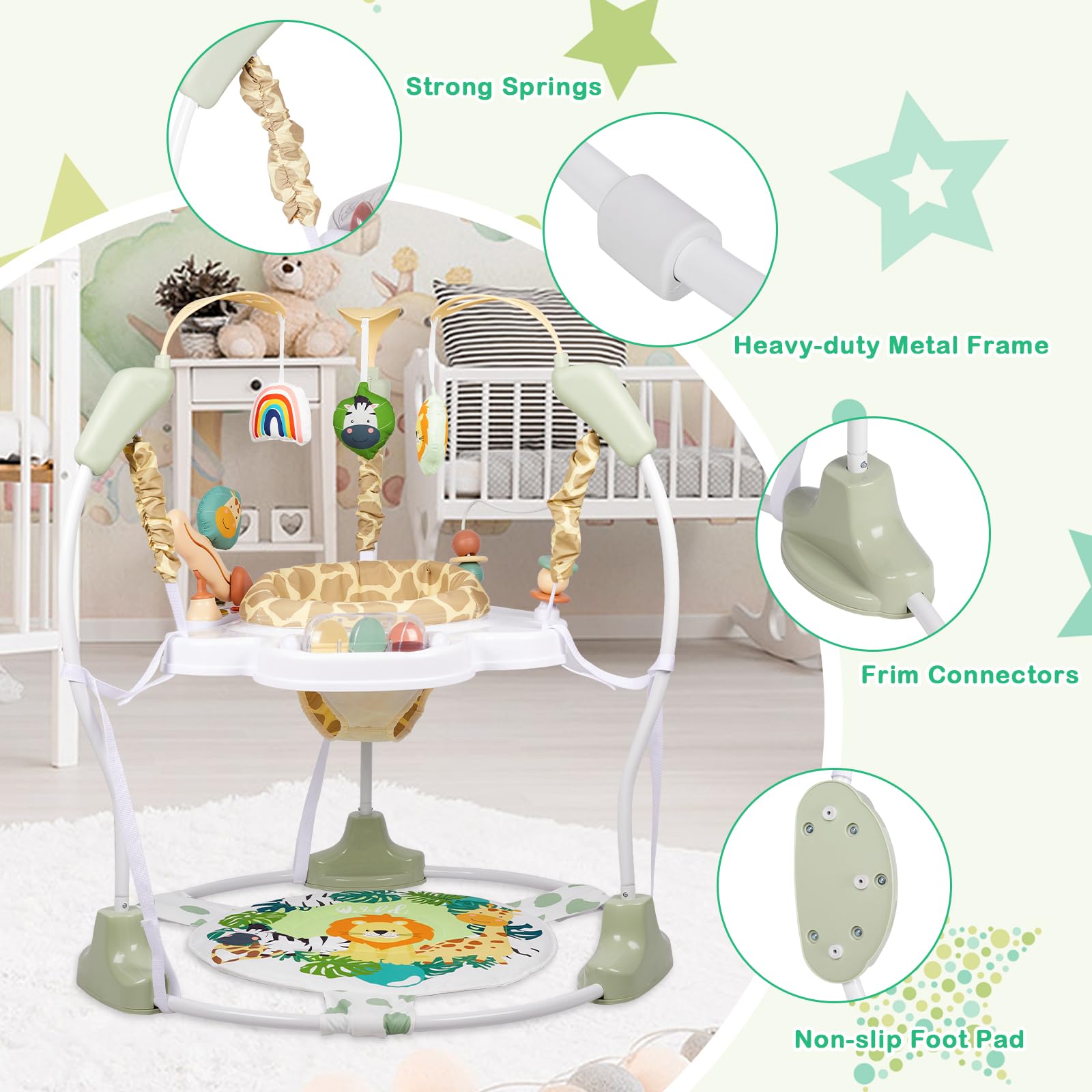 3-in-1 Baby Activity Center with Music and Lights