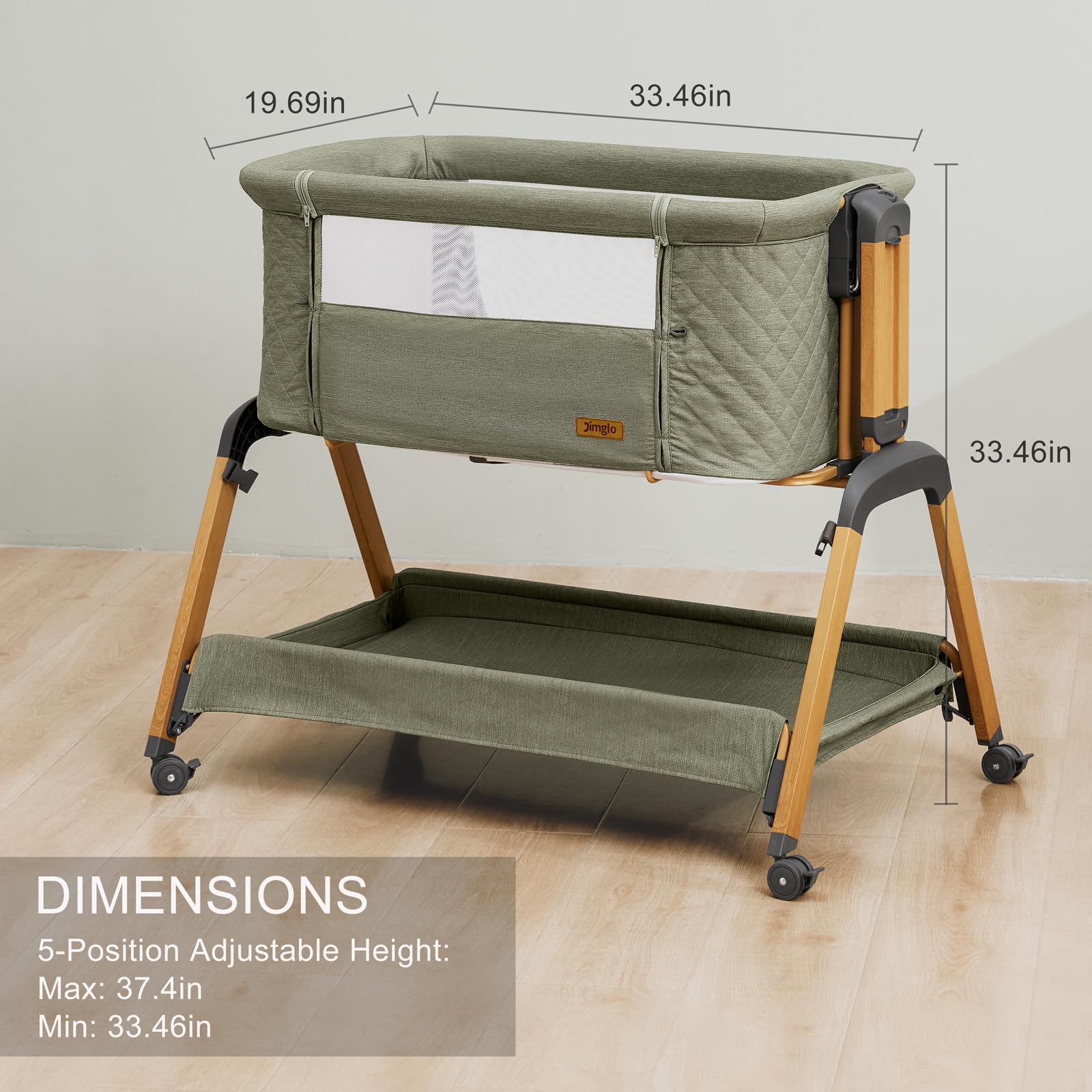 3-in-1 Baby Bassinet with Rocking Function